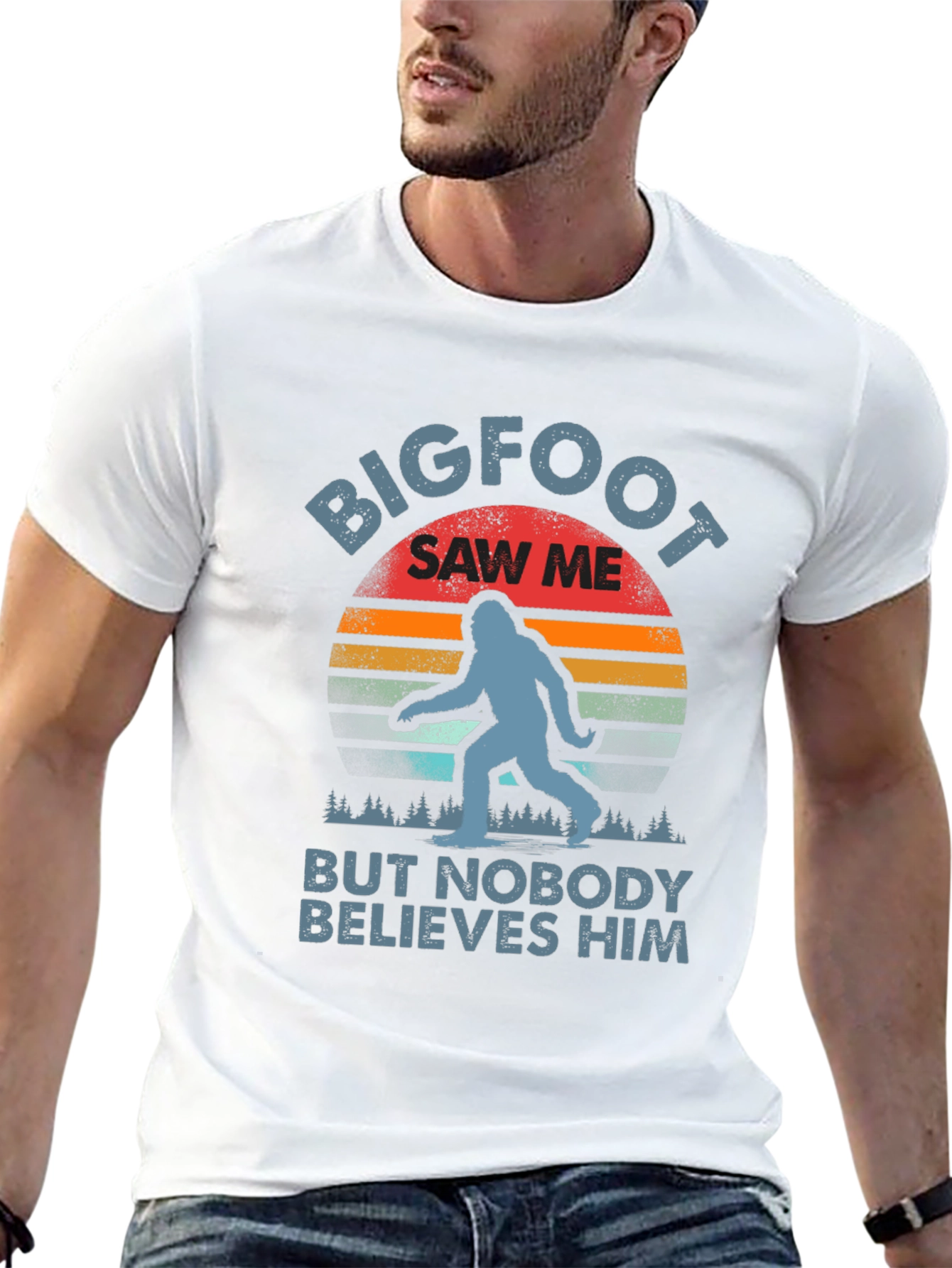 Bigfoot Saw Me T-Shirt - Funny Sasquatch Tee