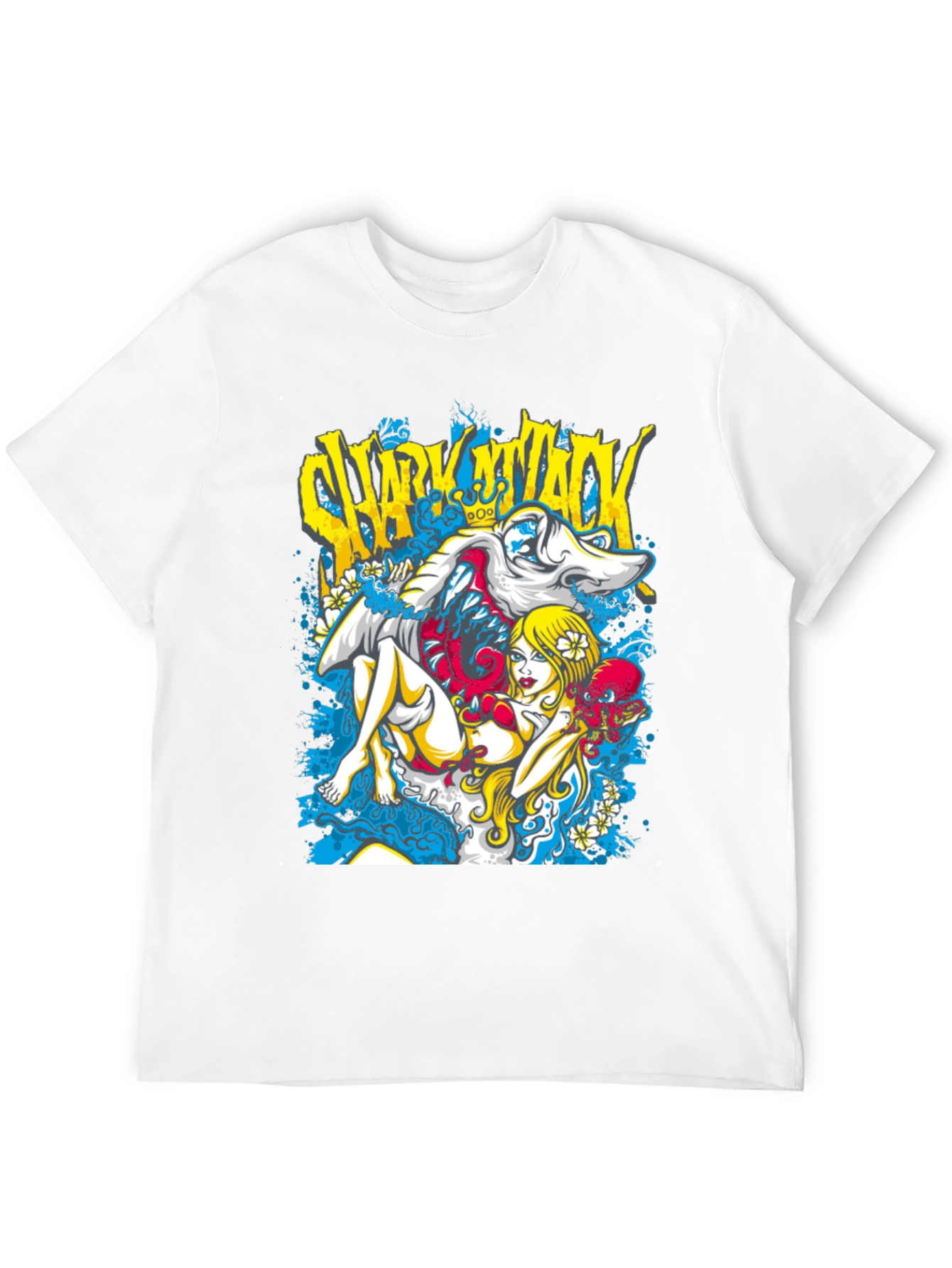 Shark Attack Graphic T-Shirt - Unique Design