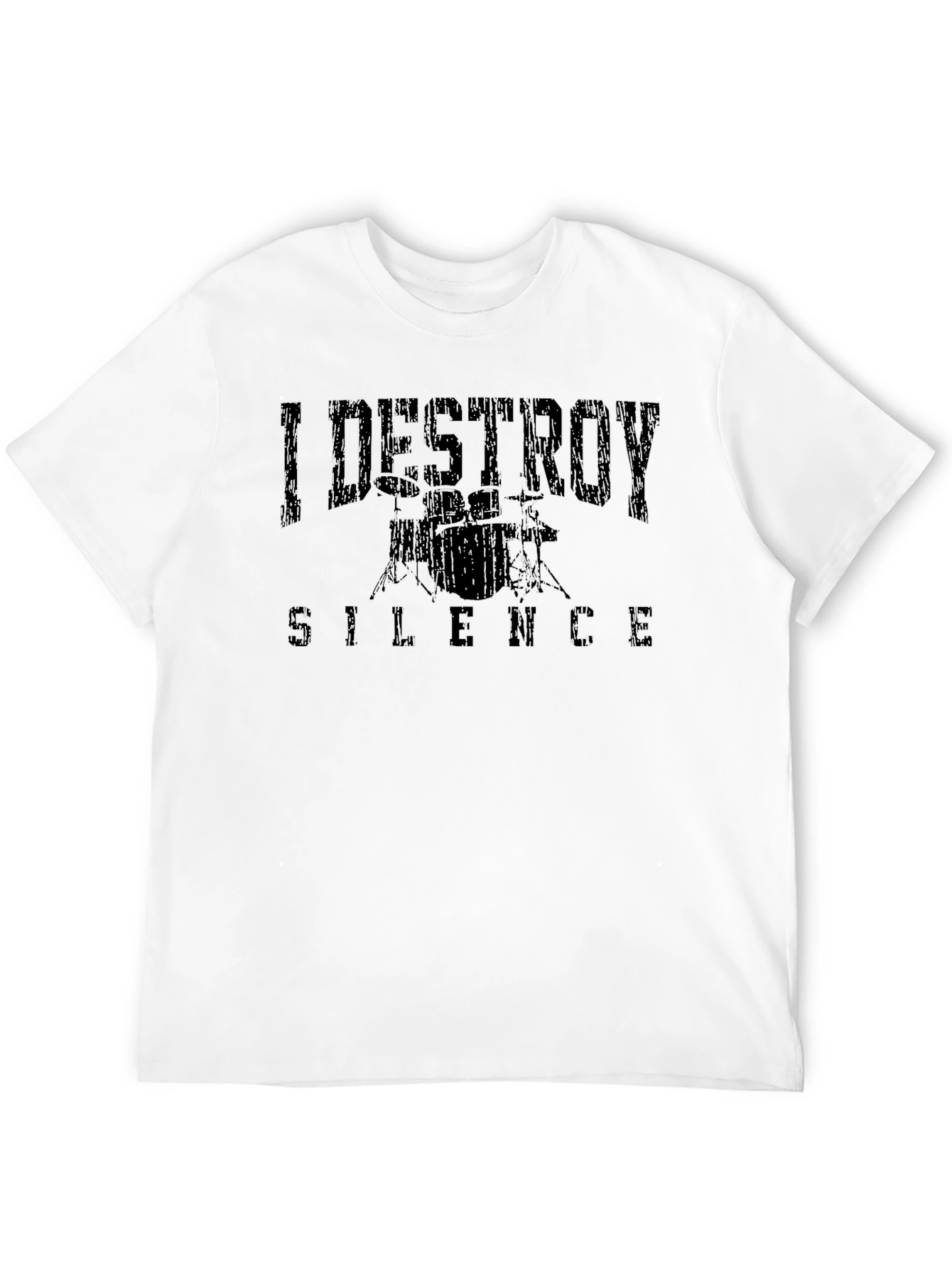 I Destroy Silence Drummer Graphic T-Shirt