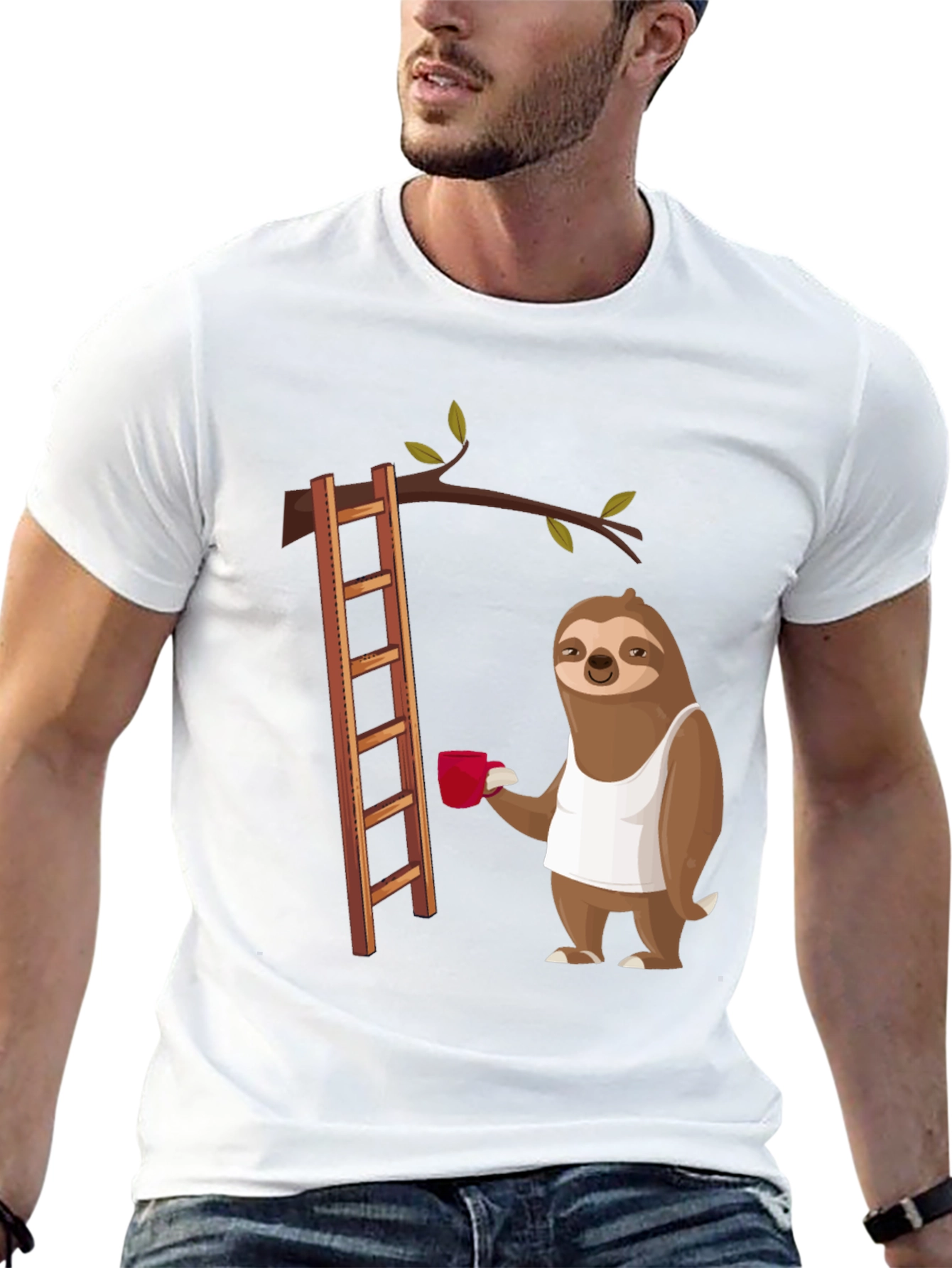 Sloth on Ladder T-Shirt