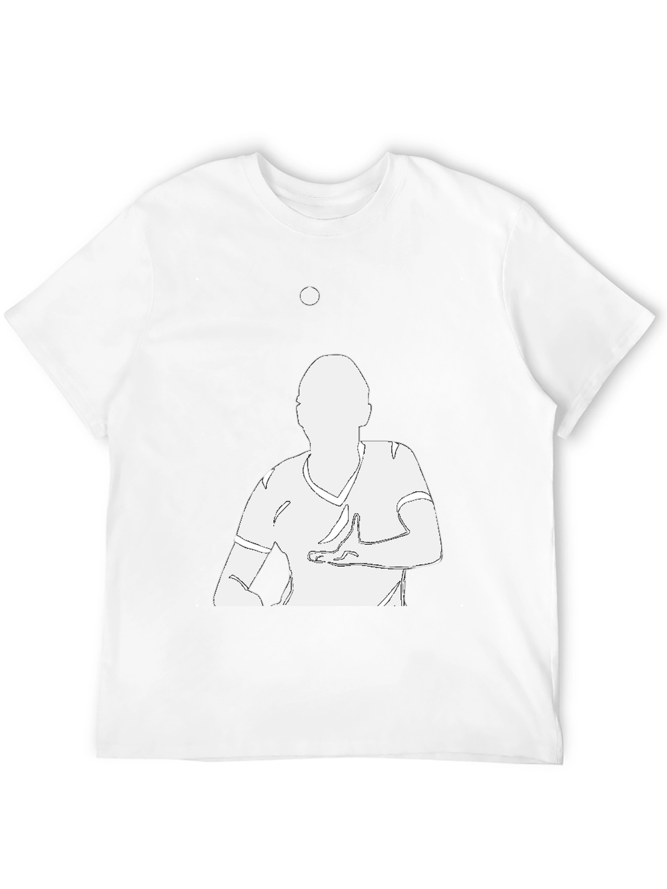 Black T-Shirt with Silhouetted Juggler Design