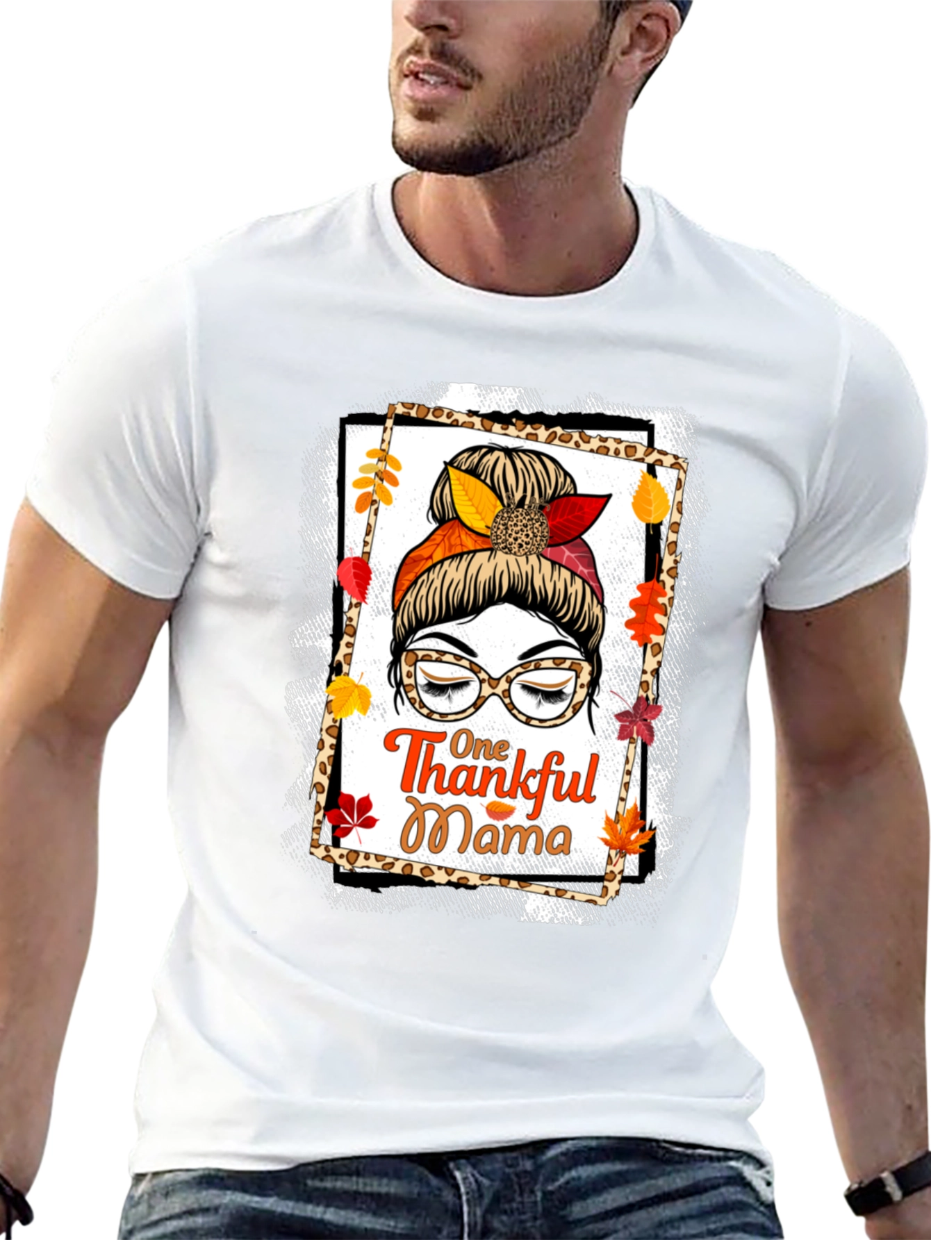 One Thankful Mama Graphic T-Shirt