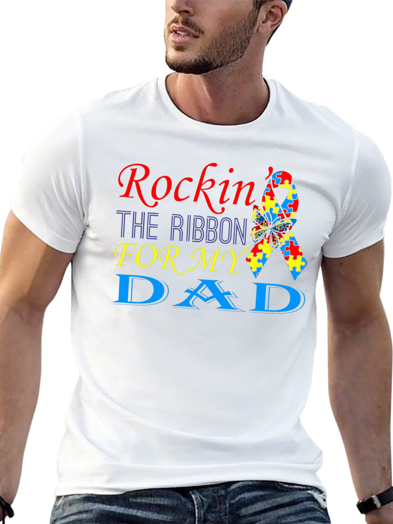 Rockin the Ribbon Autism Awareness T-Shirt
