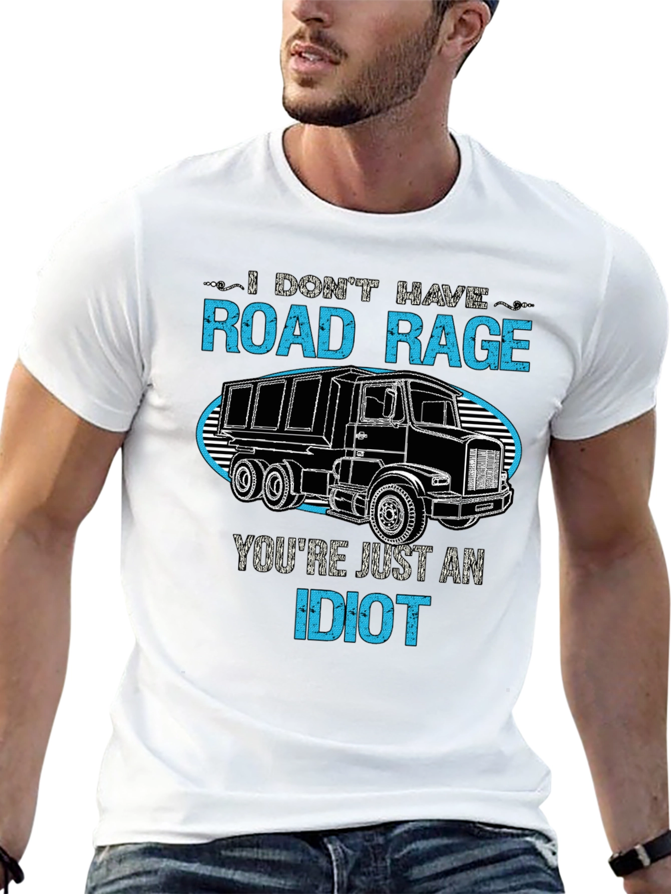 Road Rage Trucker T-Shirt - Funny Sarcastic Tee