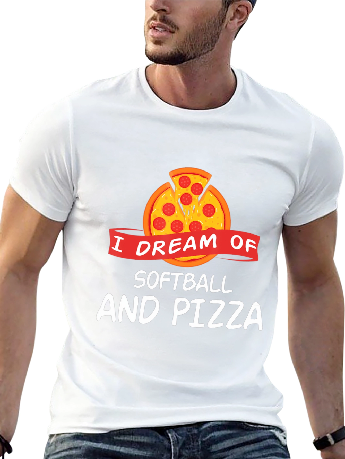 I Dream of Softball and Pizza T-Shirt