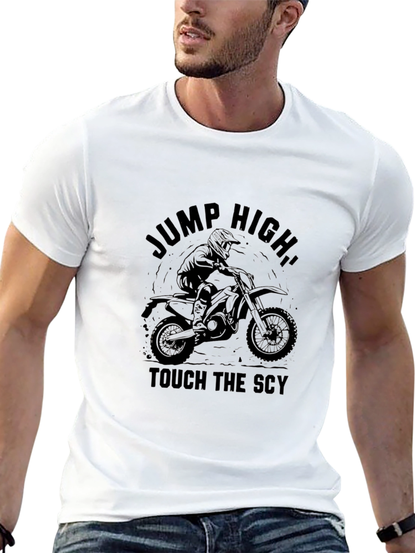 Jump High Motorcross Graphic Tee