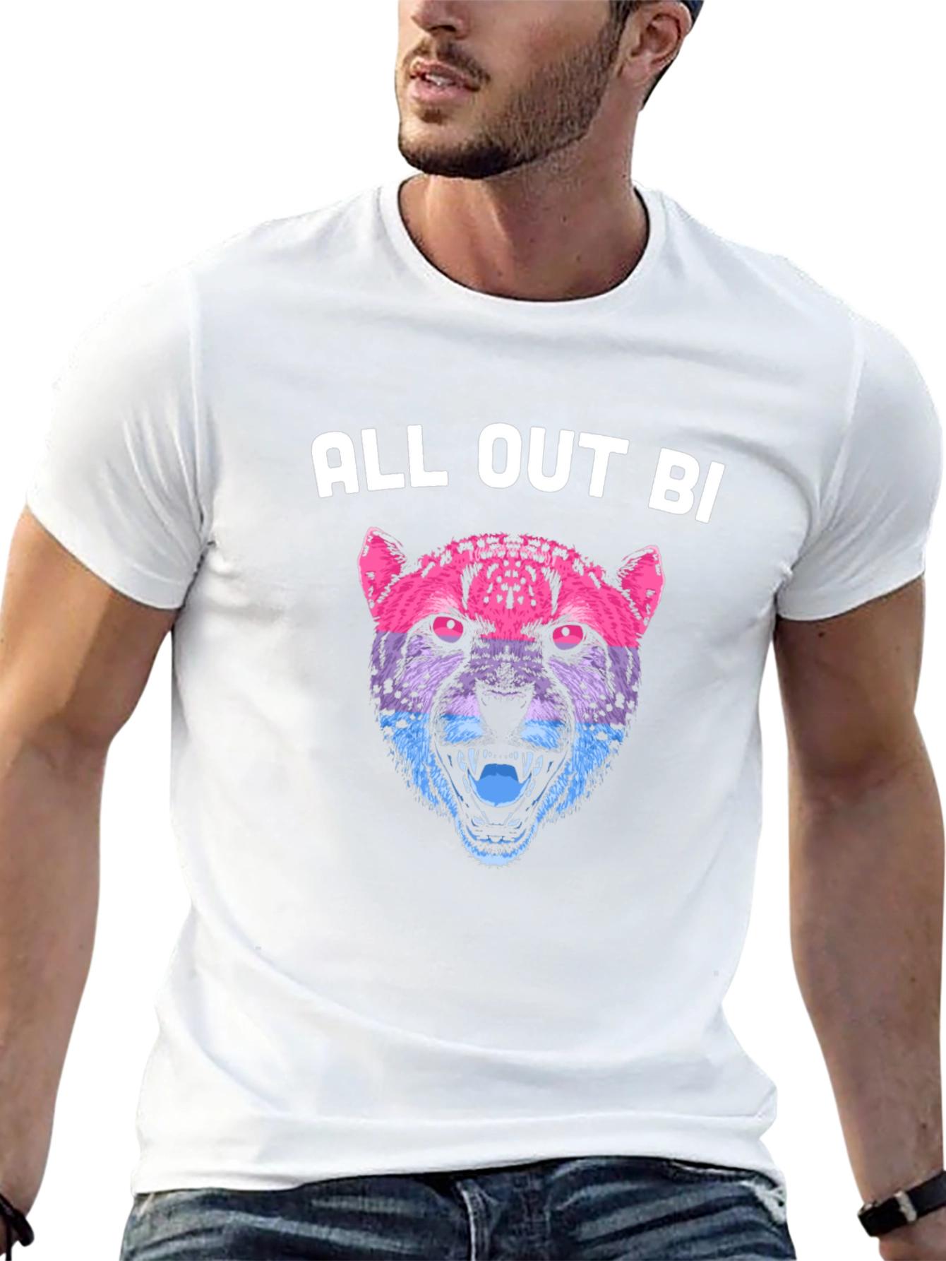 All Out Bi Cheetah Graphic Tee