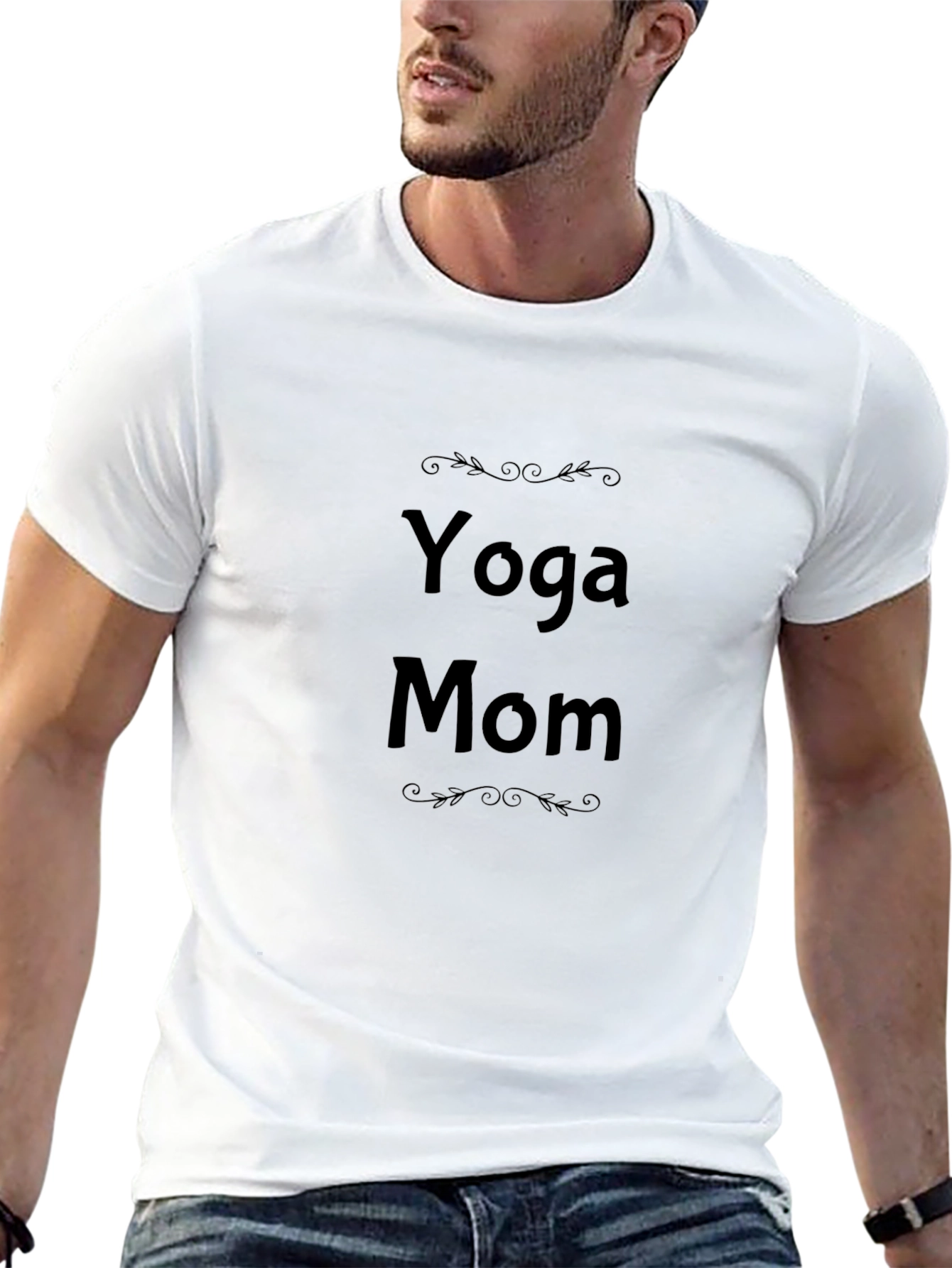 Yoga Mom Black T-Shirt - Stylish Comfort