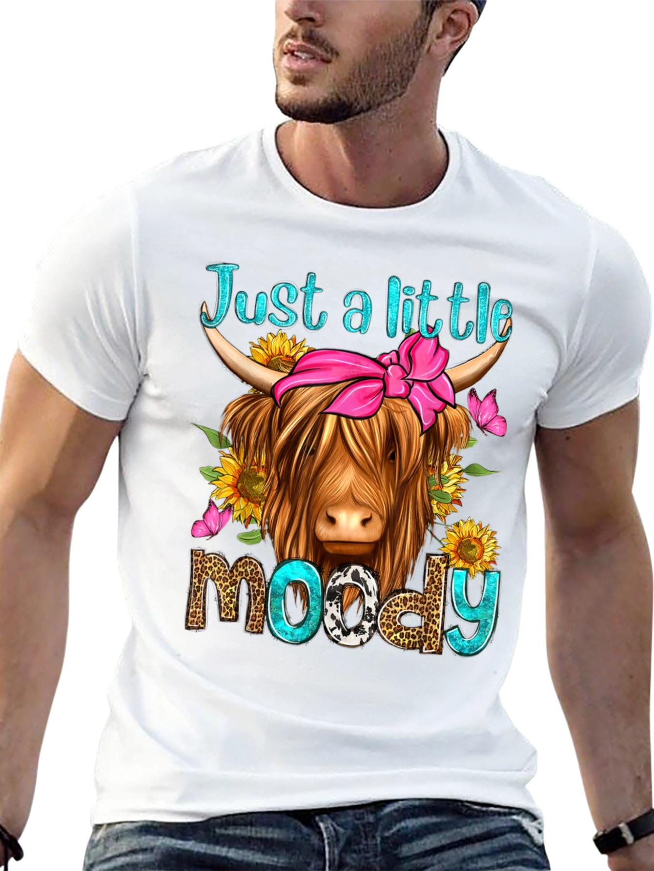 Just a Little Moody Highland Cow T-Shirt