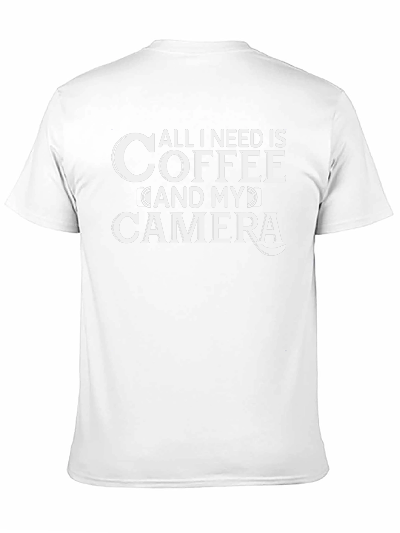 Coffee and Camera Black Graphic Tee