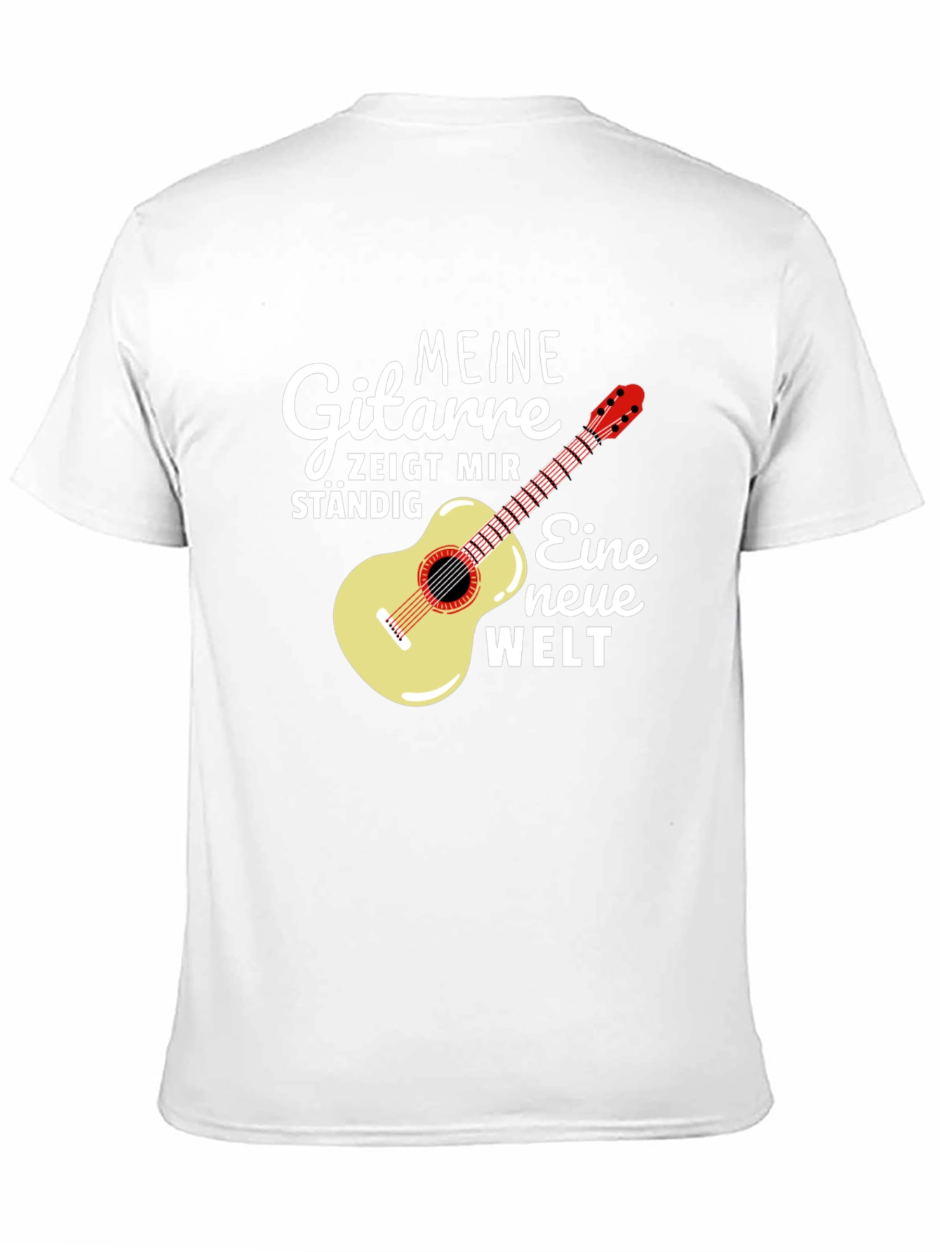 Guitar & German Quote Black T-Shirt