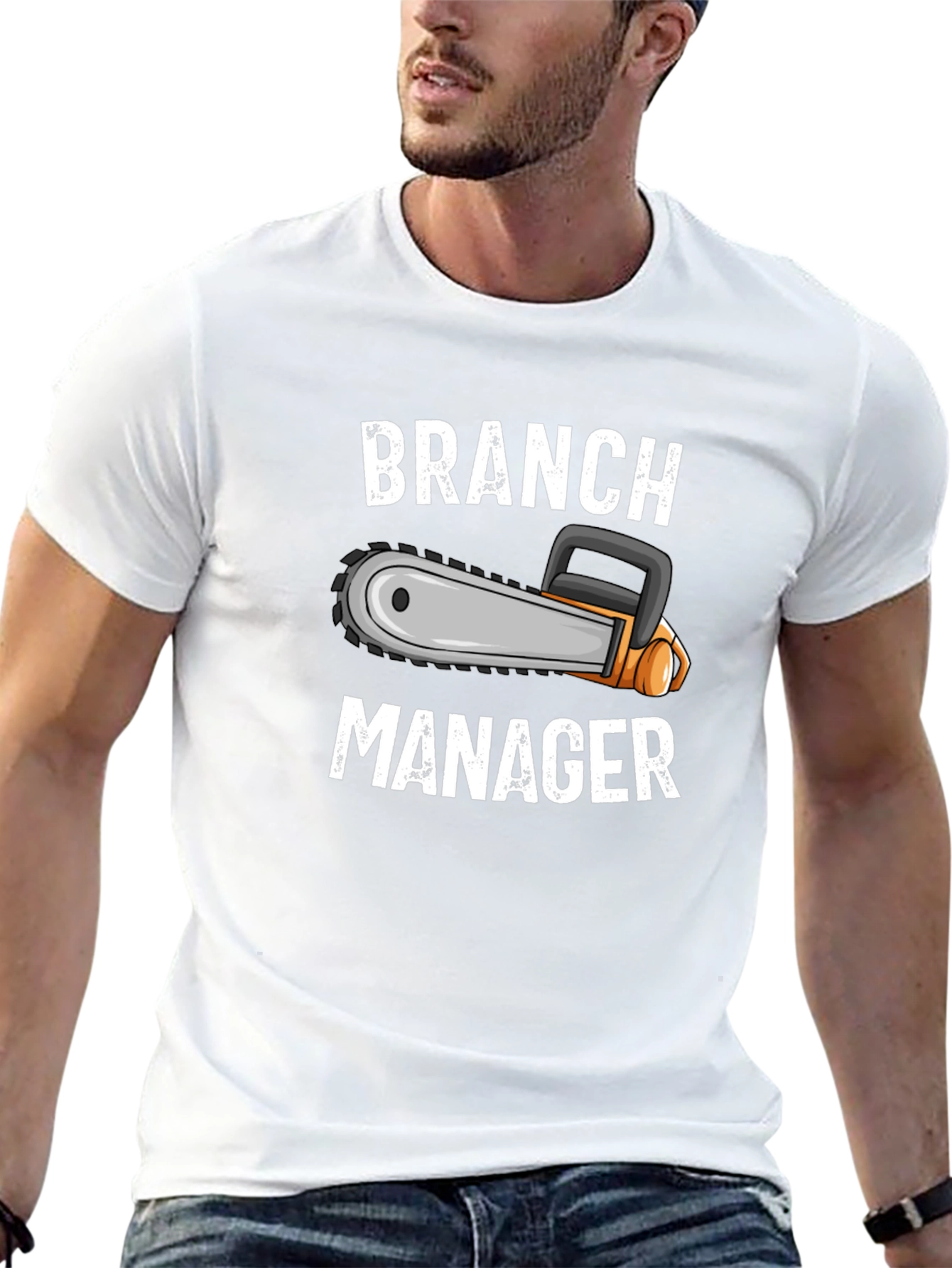 Branch Manager Chainsaw Graphic T-Shirt