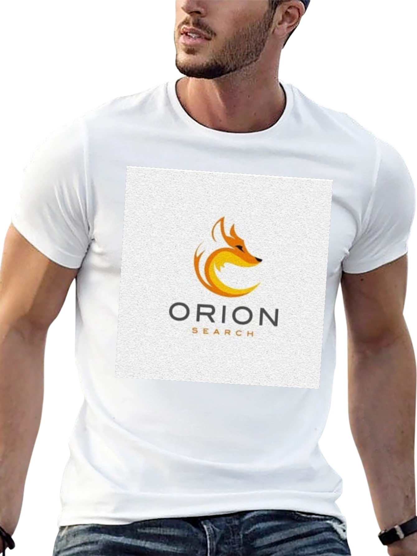 Orion Search Fox Logo Black T-Shirt