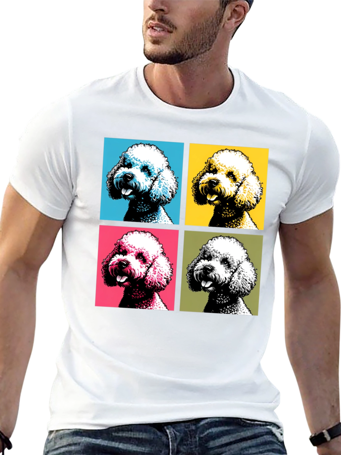 Pop Art Poodle T-Shirt - Unique Graphic Tee