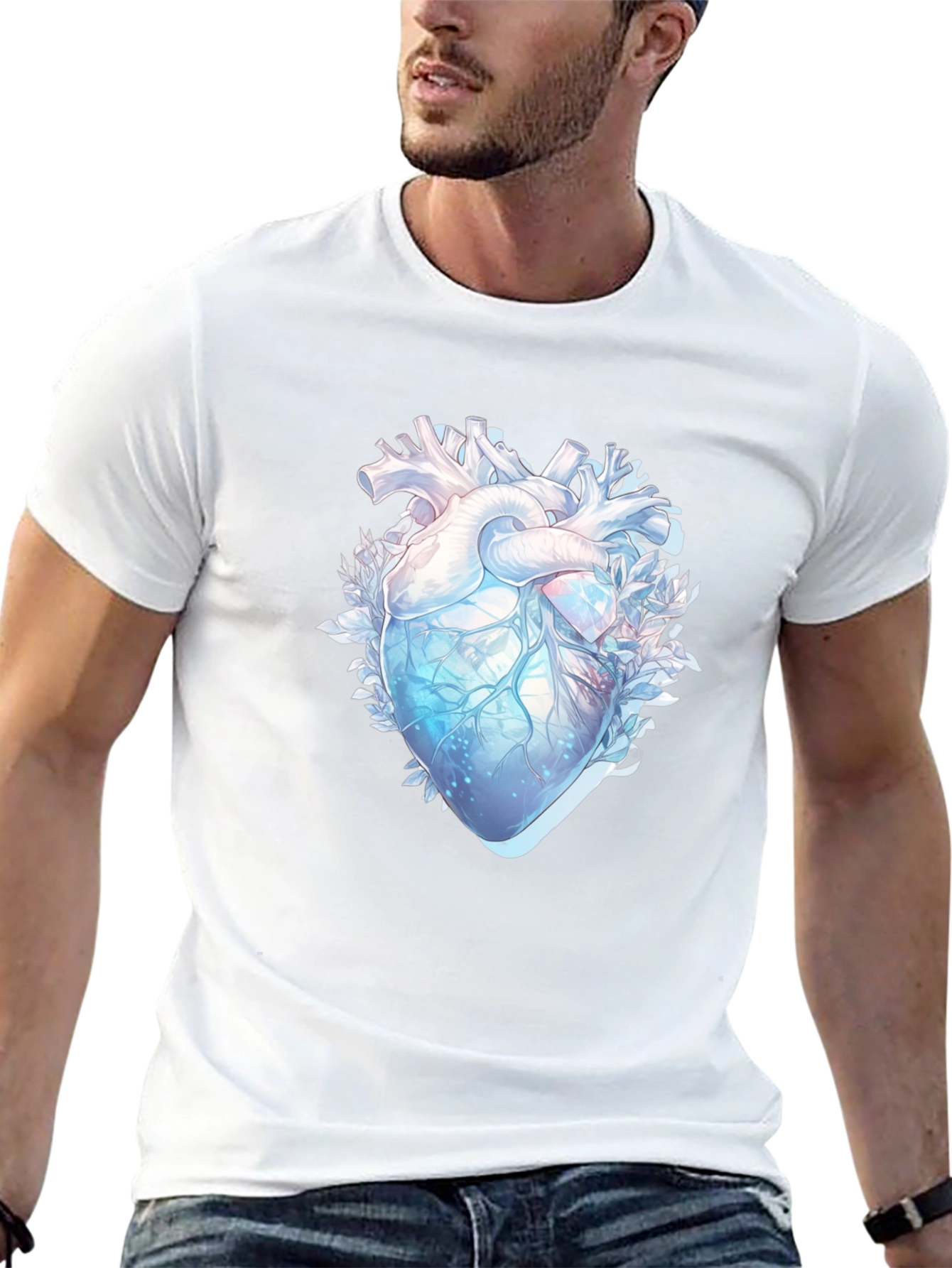 Anatomical Heart Graphic T-Shirt - Unique Design