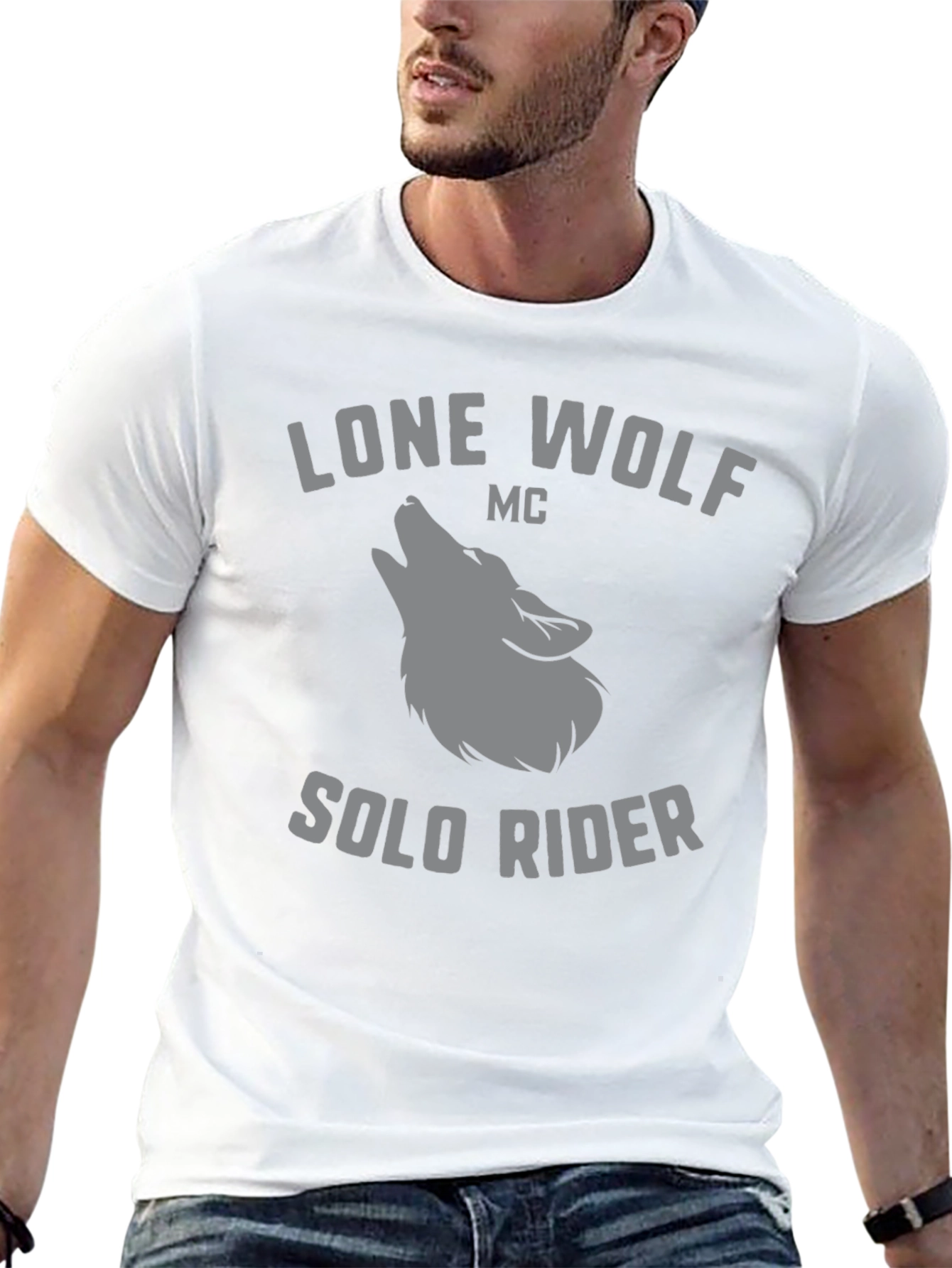 Lone Wolf MC - Solo Rider Black T-Shirt