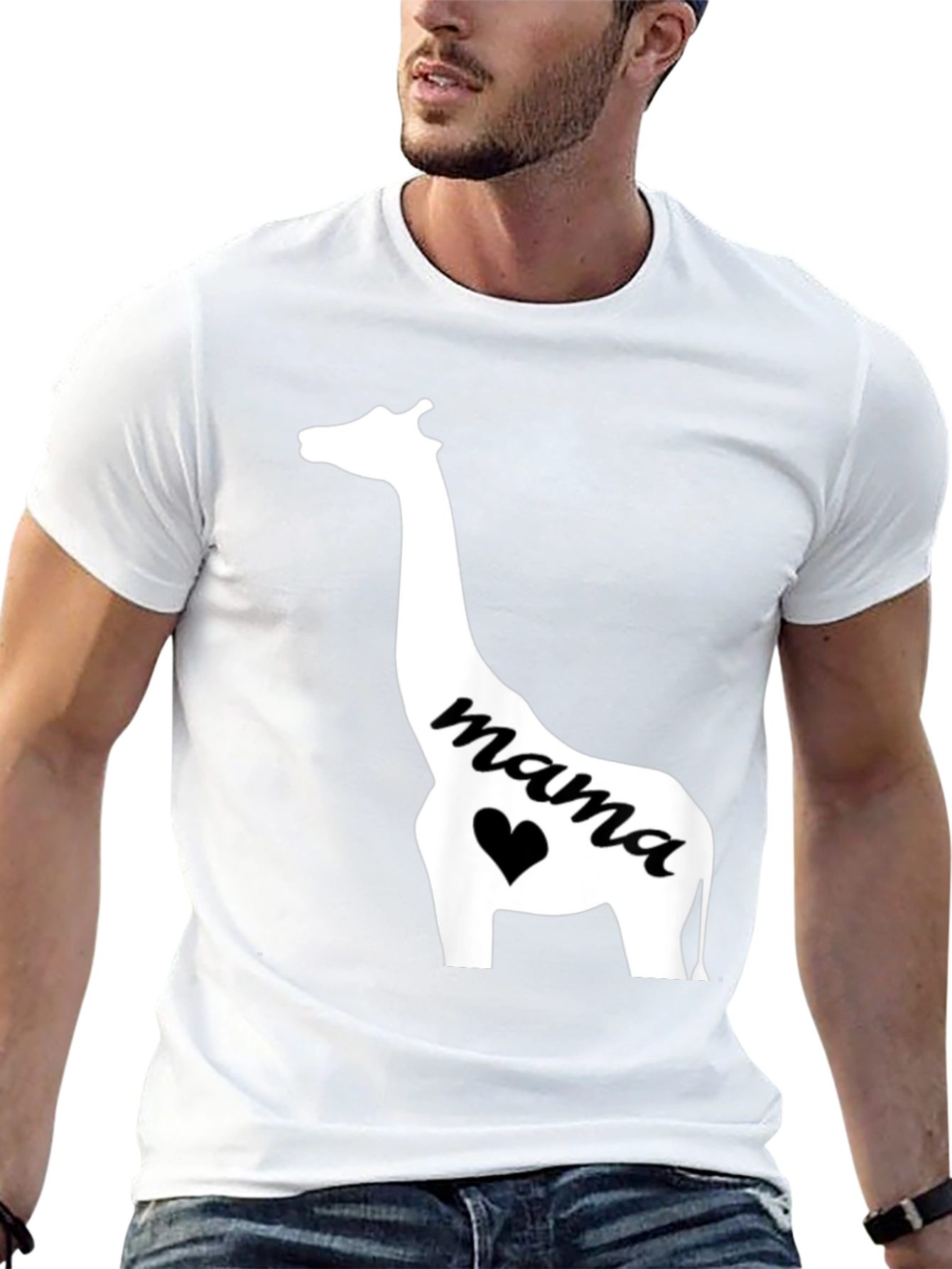 Mama Giraffe Graphic Tee