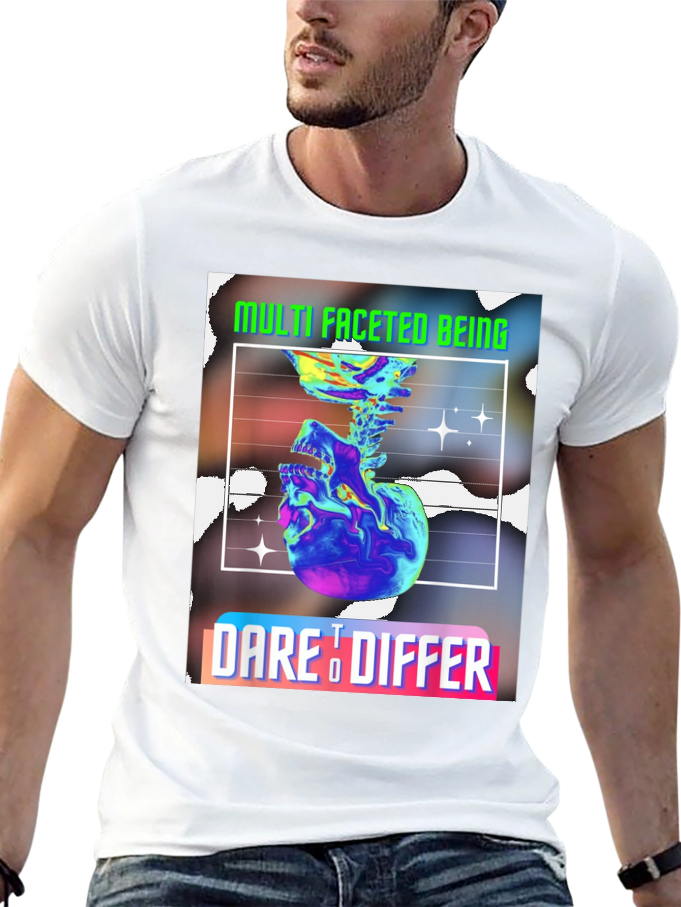 Multi Faceted Being Graphic Tee - Dare to Differ