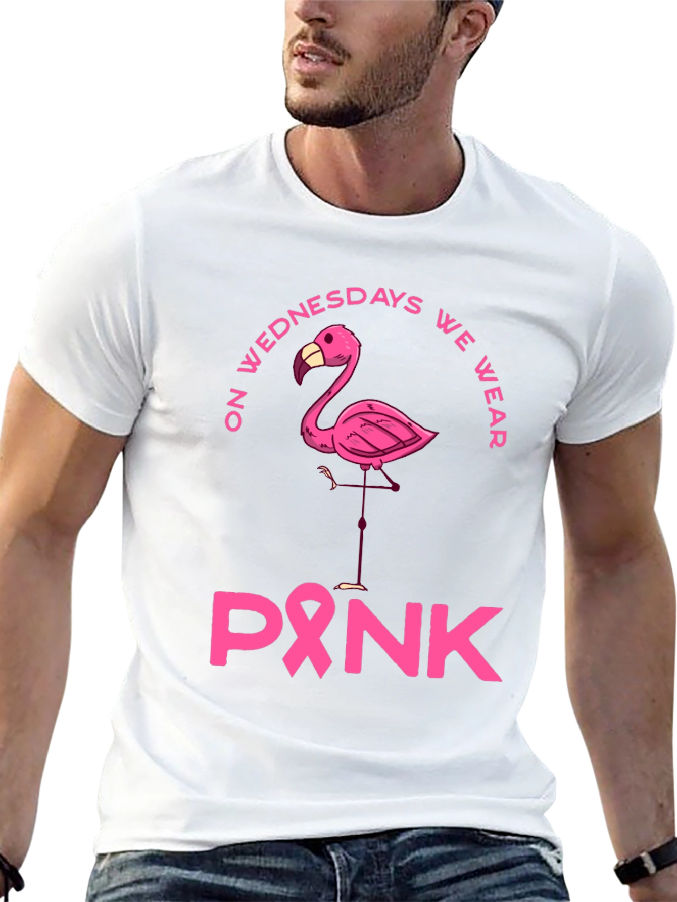 Pink Wednesday Flamingo Tee