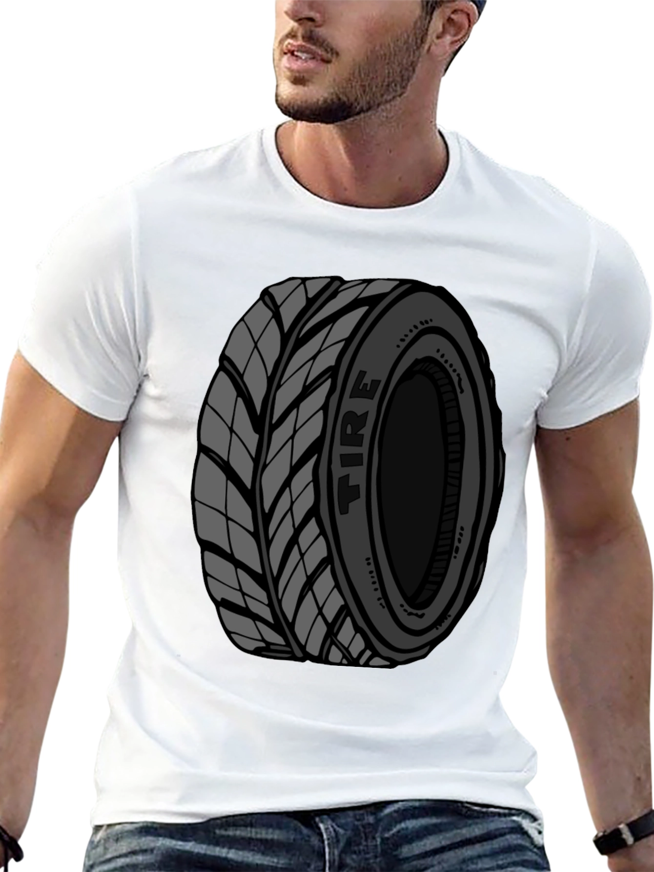Tire Graphic Black T-Shirt