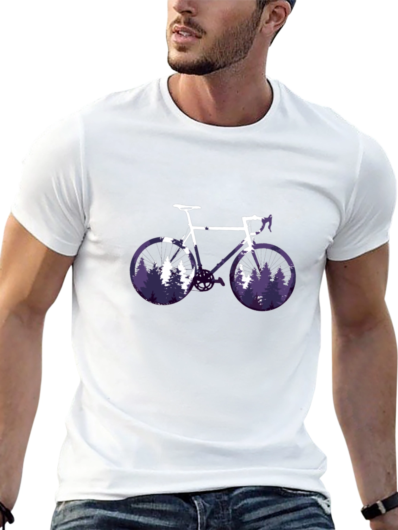 Nature Bike Graphic Tee - Stylish Comfort