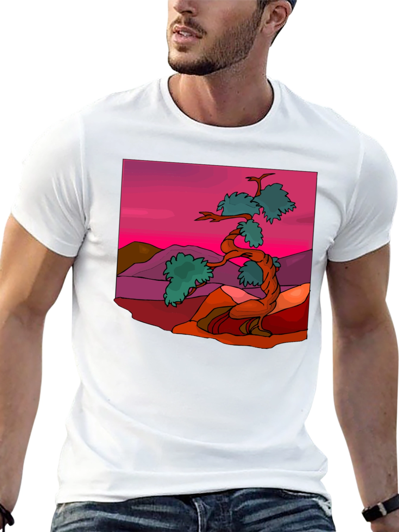 Zen Bonsai Tree Graphic Tee