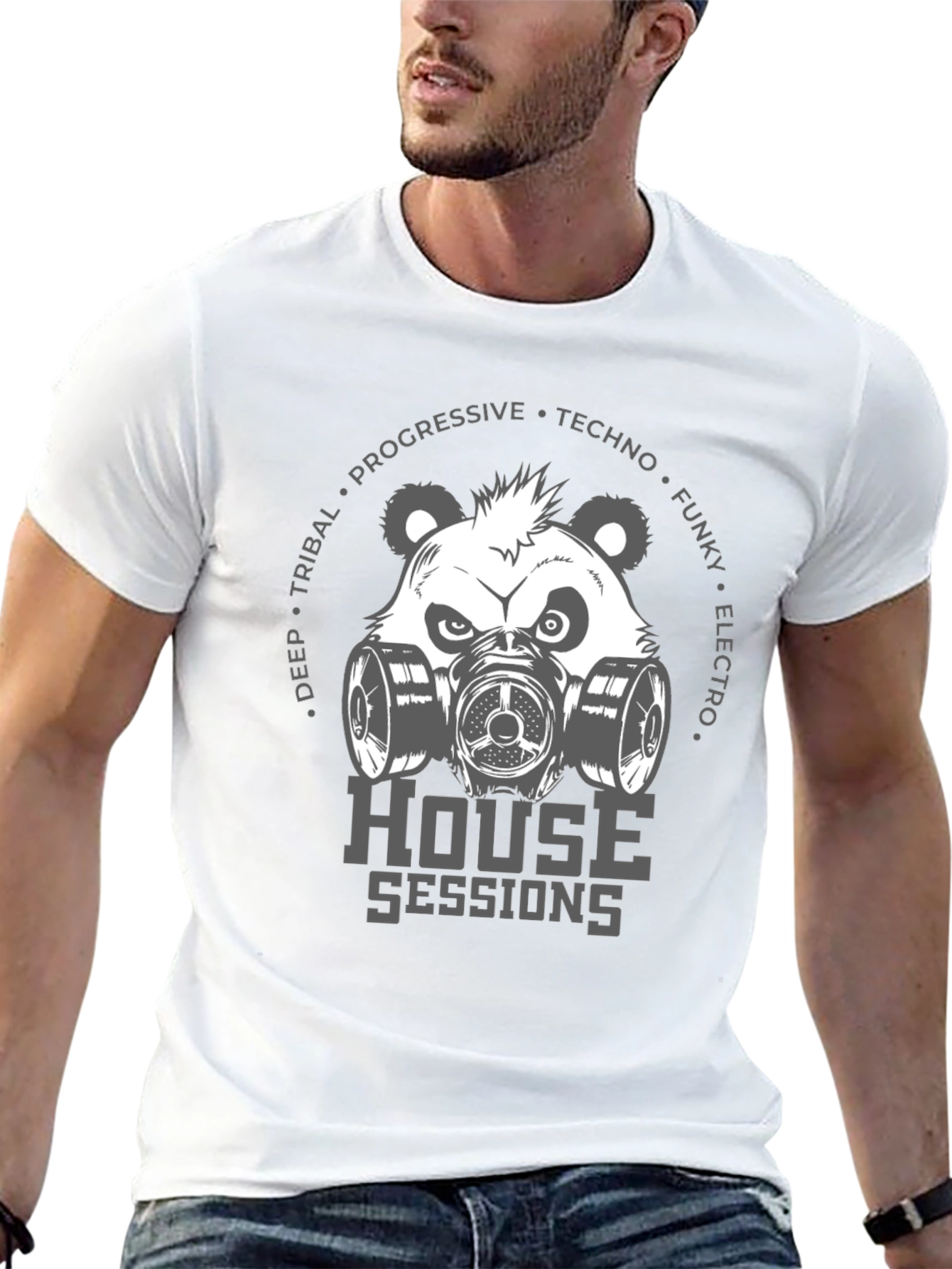 House Sessions Panda Graphic T-Shirt