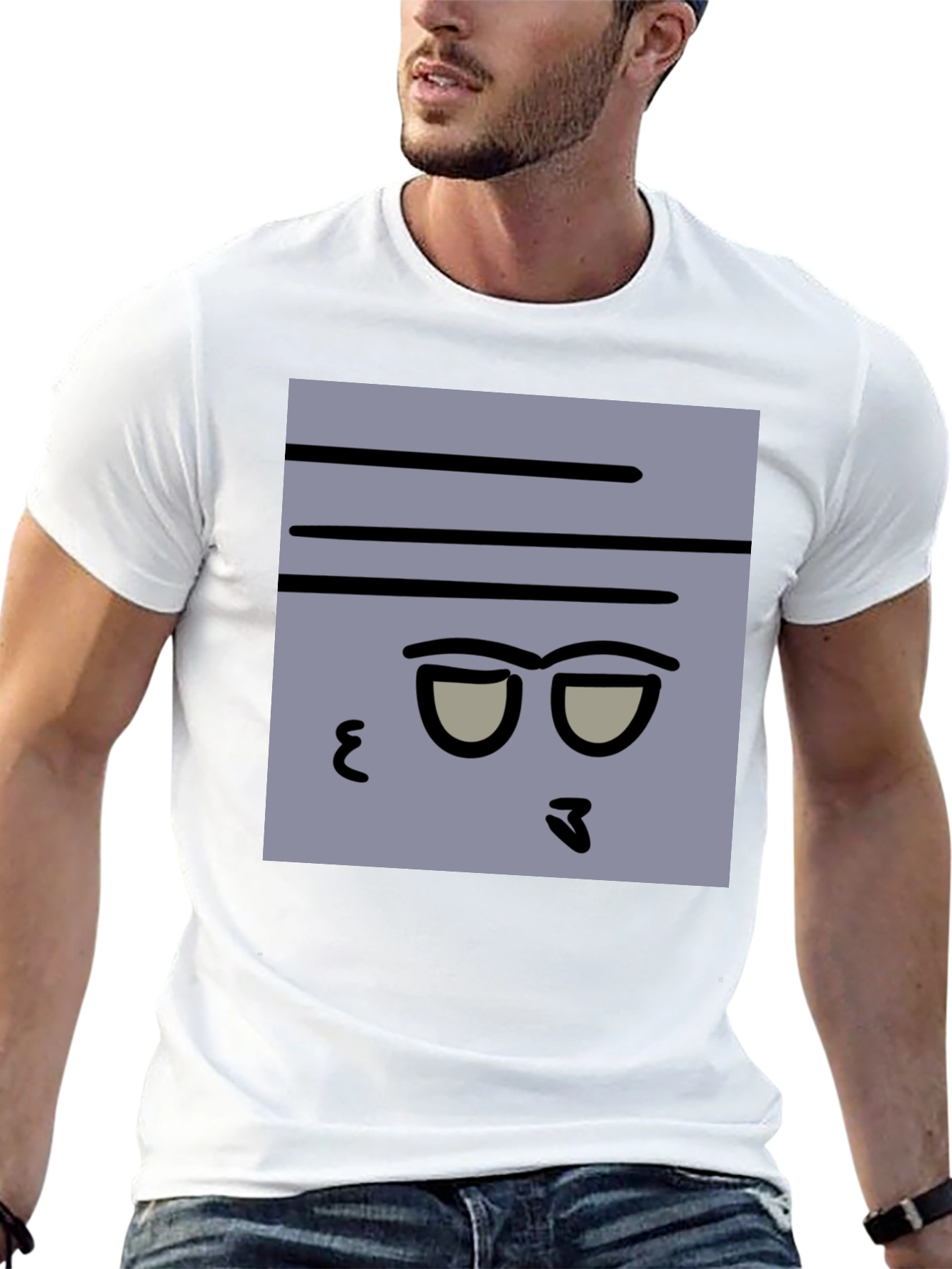 Funny Face Graphic Tee - Mens Black T-Shirt