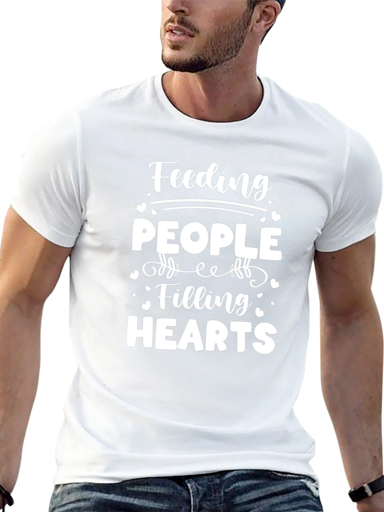 Feeding People Filling Hearts Graphic Tee