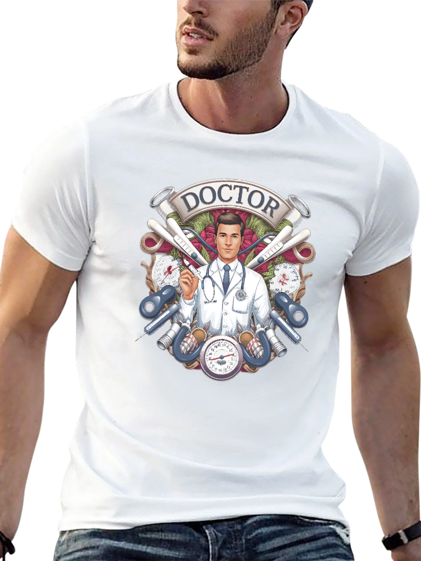 Doctor Graphic T-Shirt - Medical Theme Tee