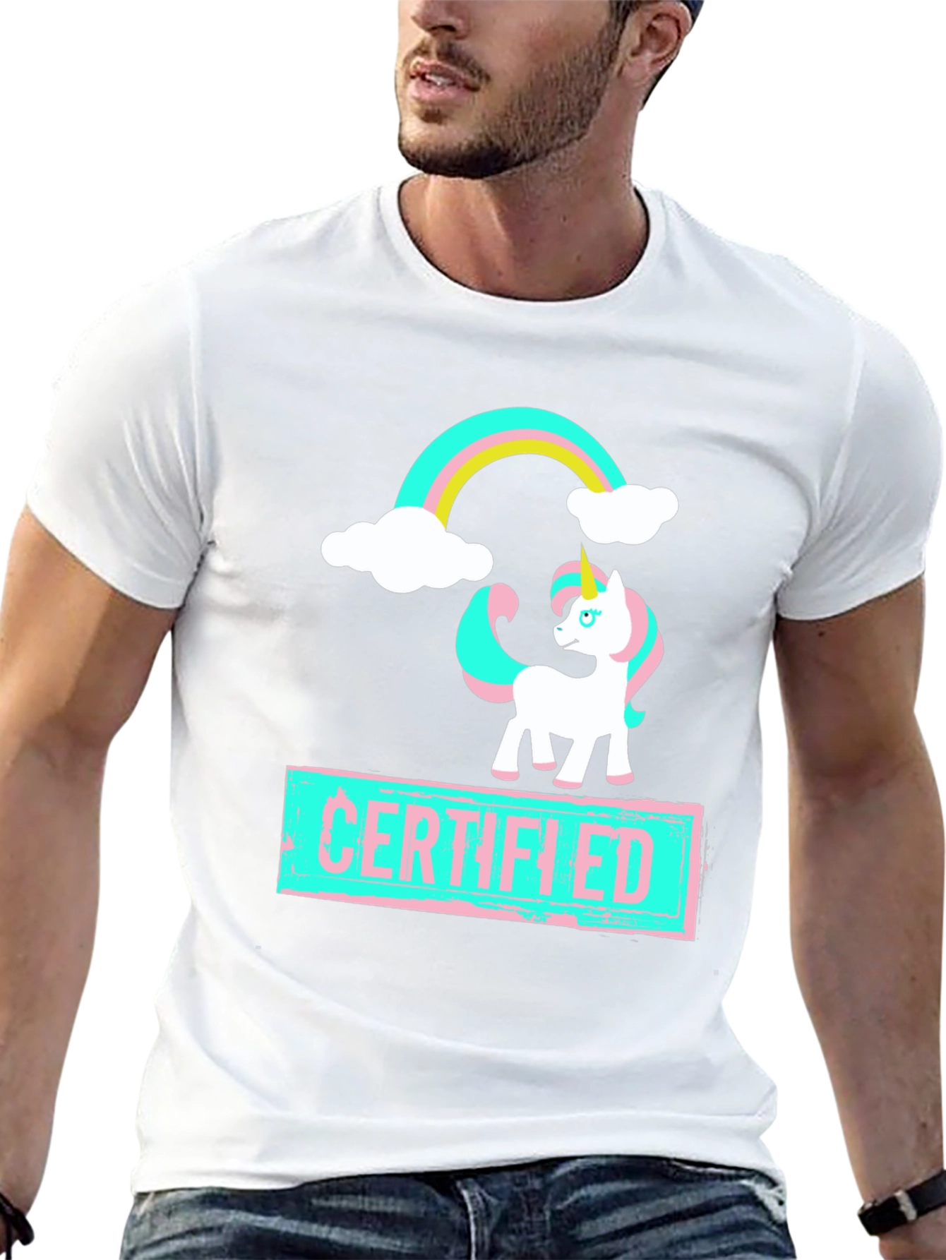 Unicorn Certified T-Shirt Black Cotton