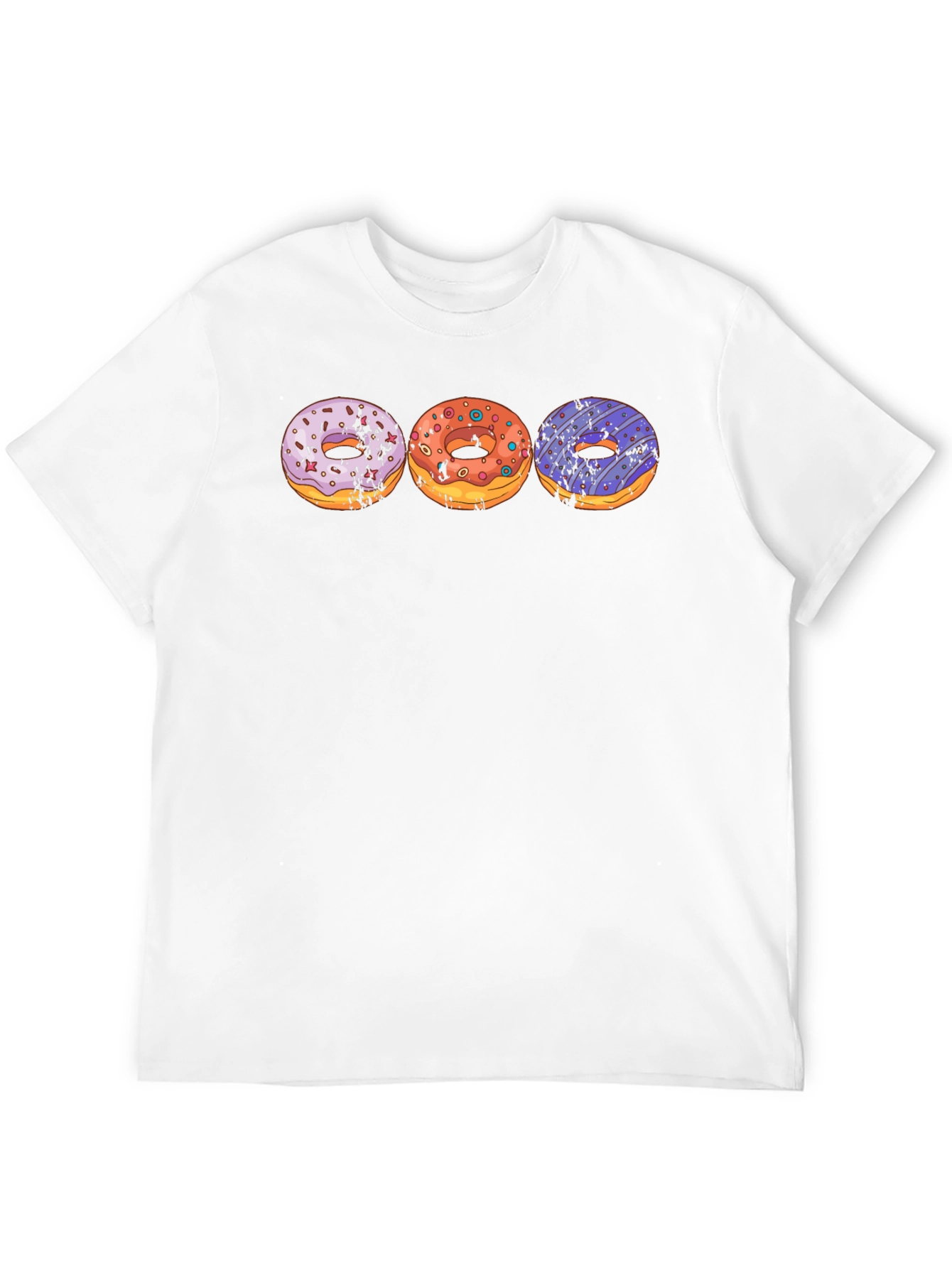 Donut Graphic T-Shirt Novelty Tee