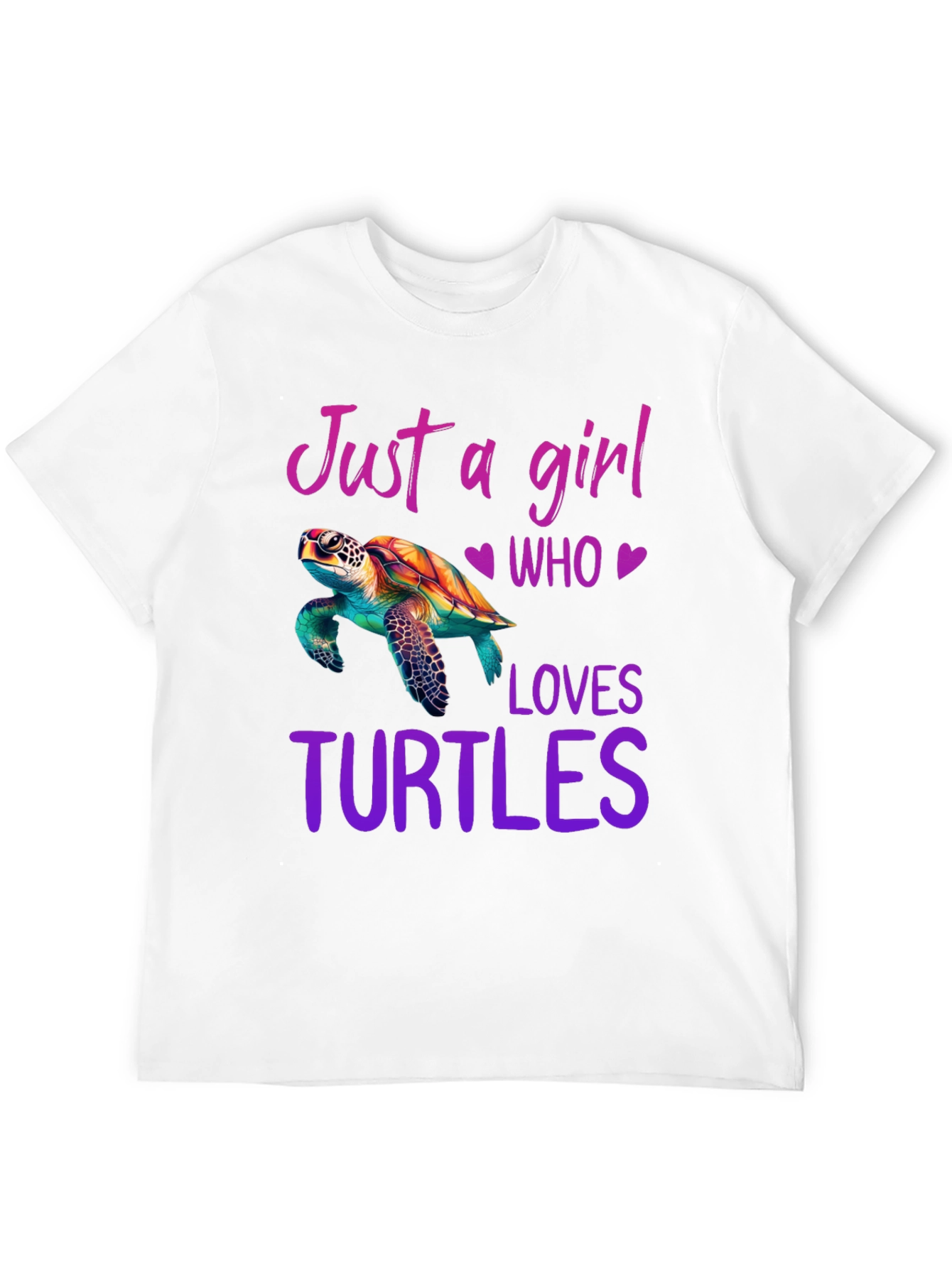 Girl Who Loves Turtles T-Shirt
