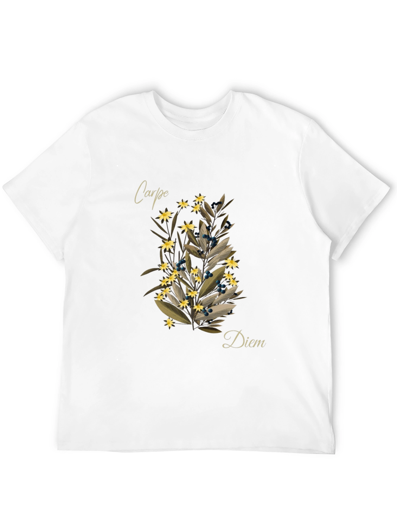 Carpe Diem Floral T-Shirt - Seize the Day