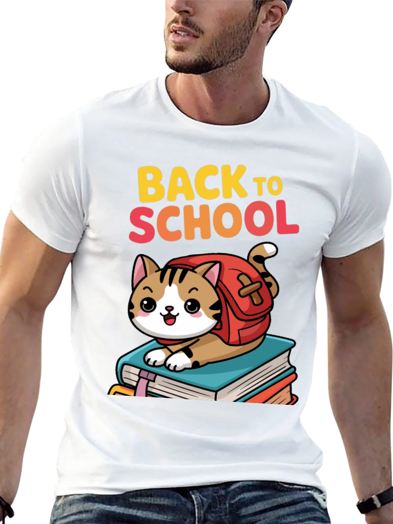 Back to School Cat T-Shirt
