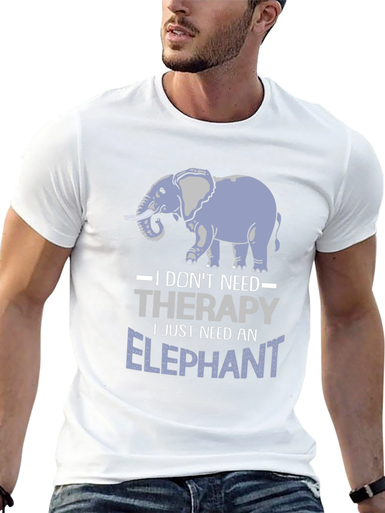 Elephant Therapy T-Shirt - Animal Lover Tee