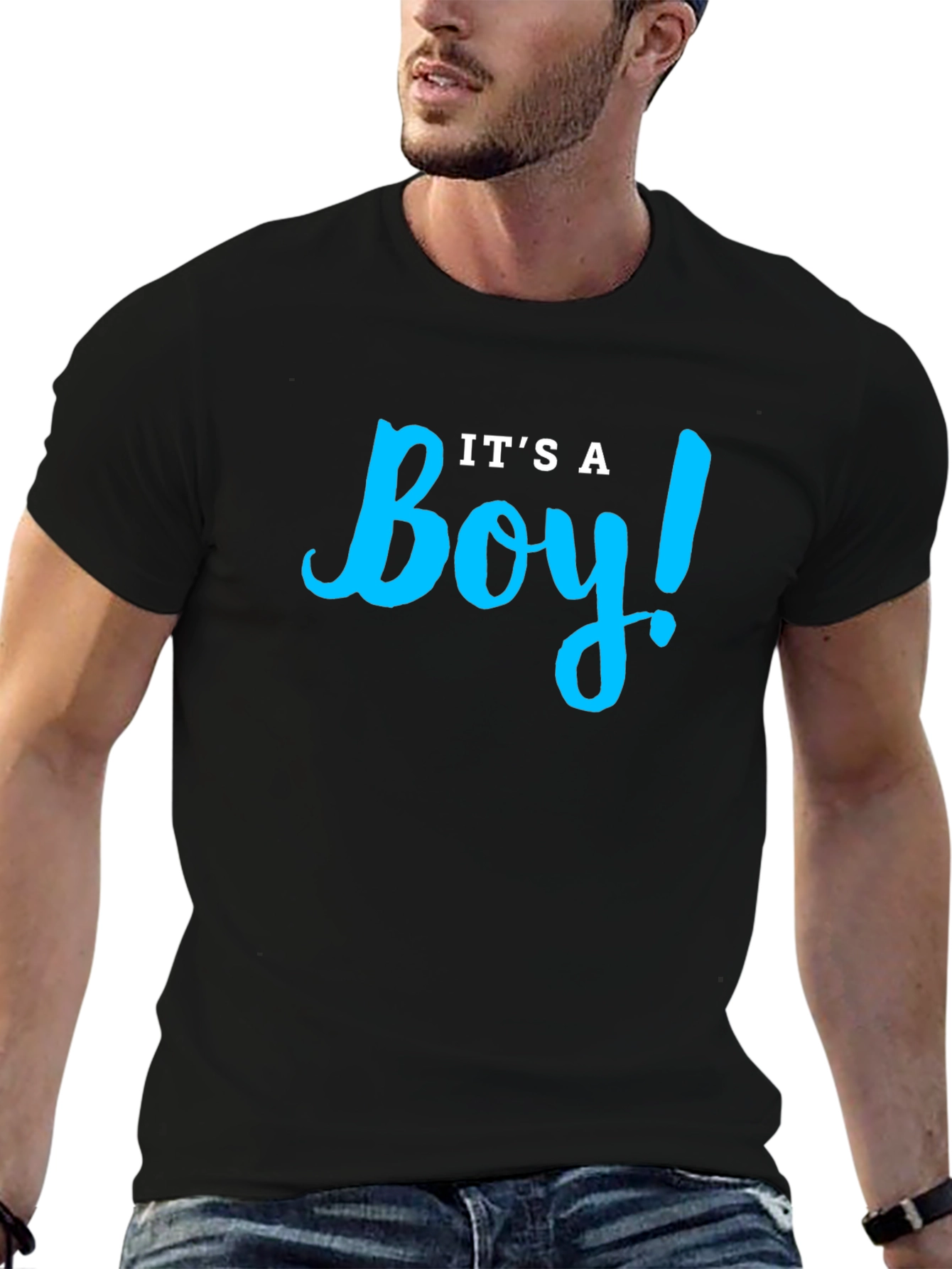 Its A Boy! Graphic Print T-Shirt