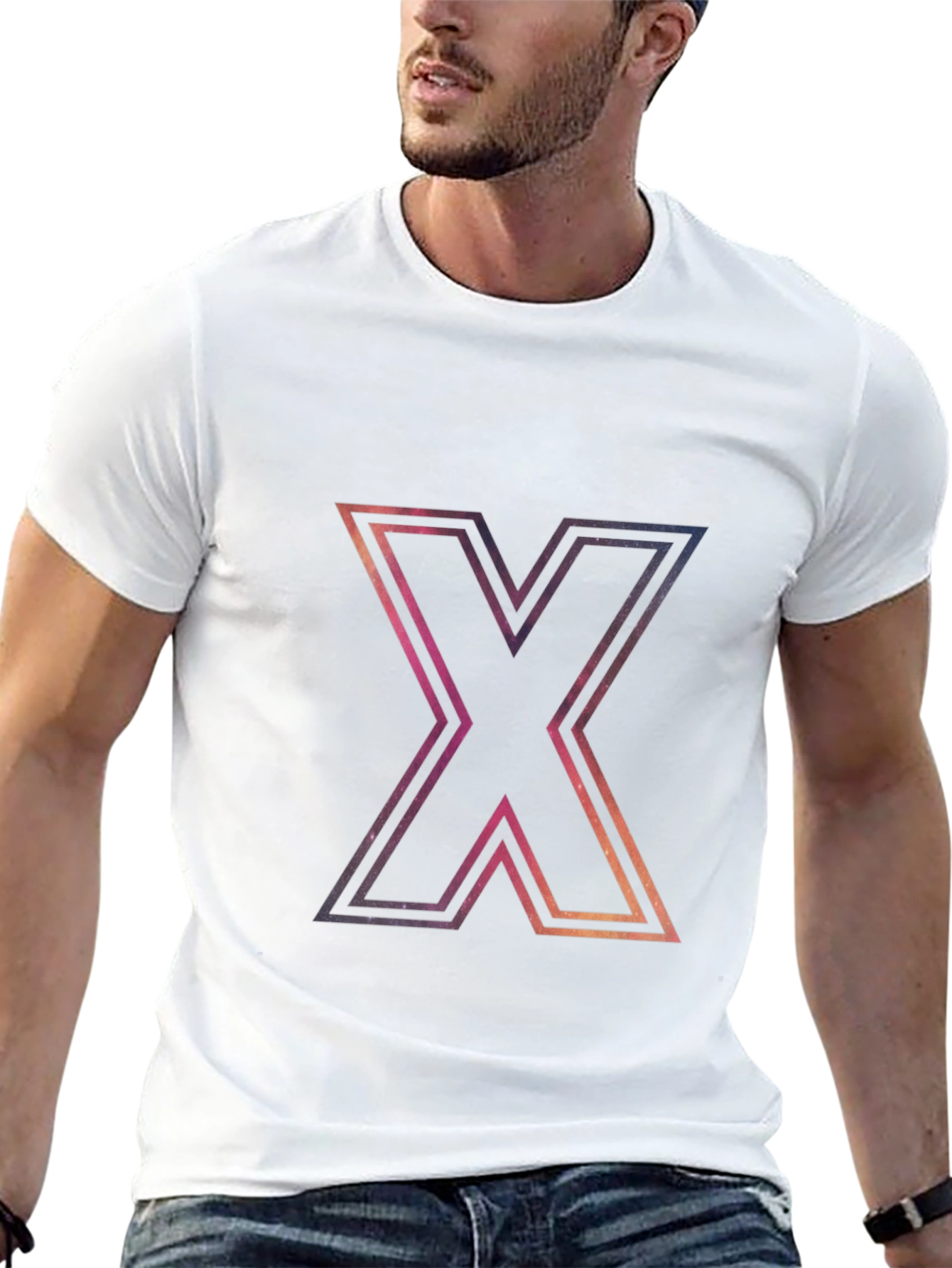 Cosmic X Graphic Black T-Shirt