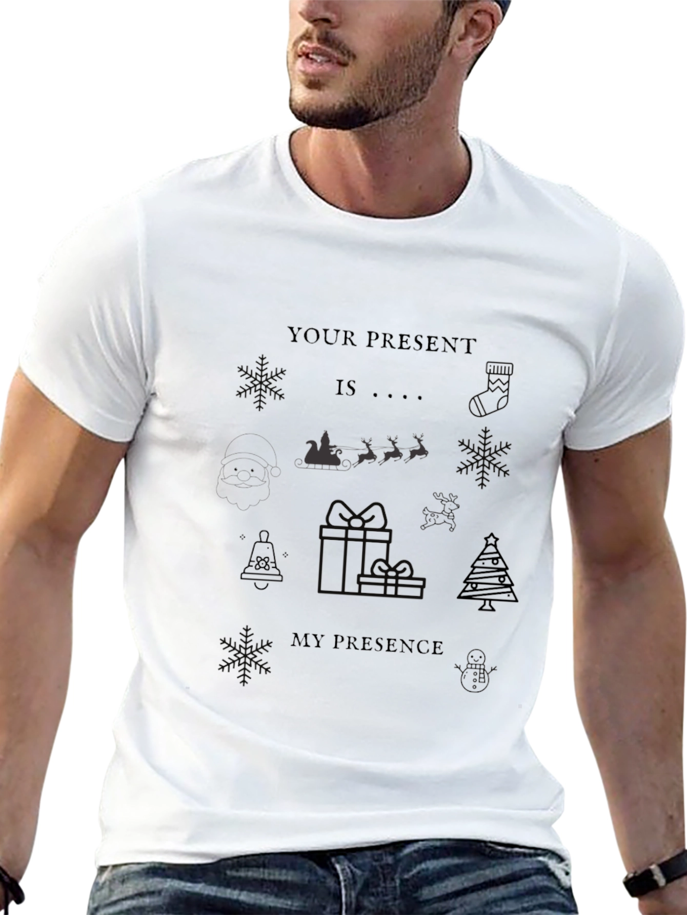 Your Presence Christmas T-Shirt - Holiday Festive Tee
