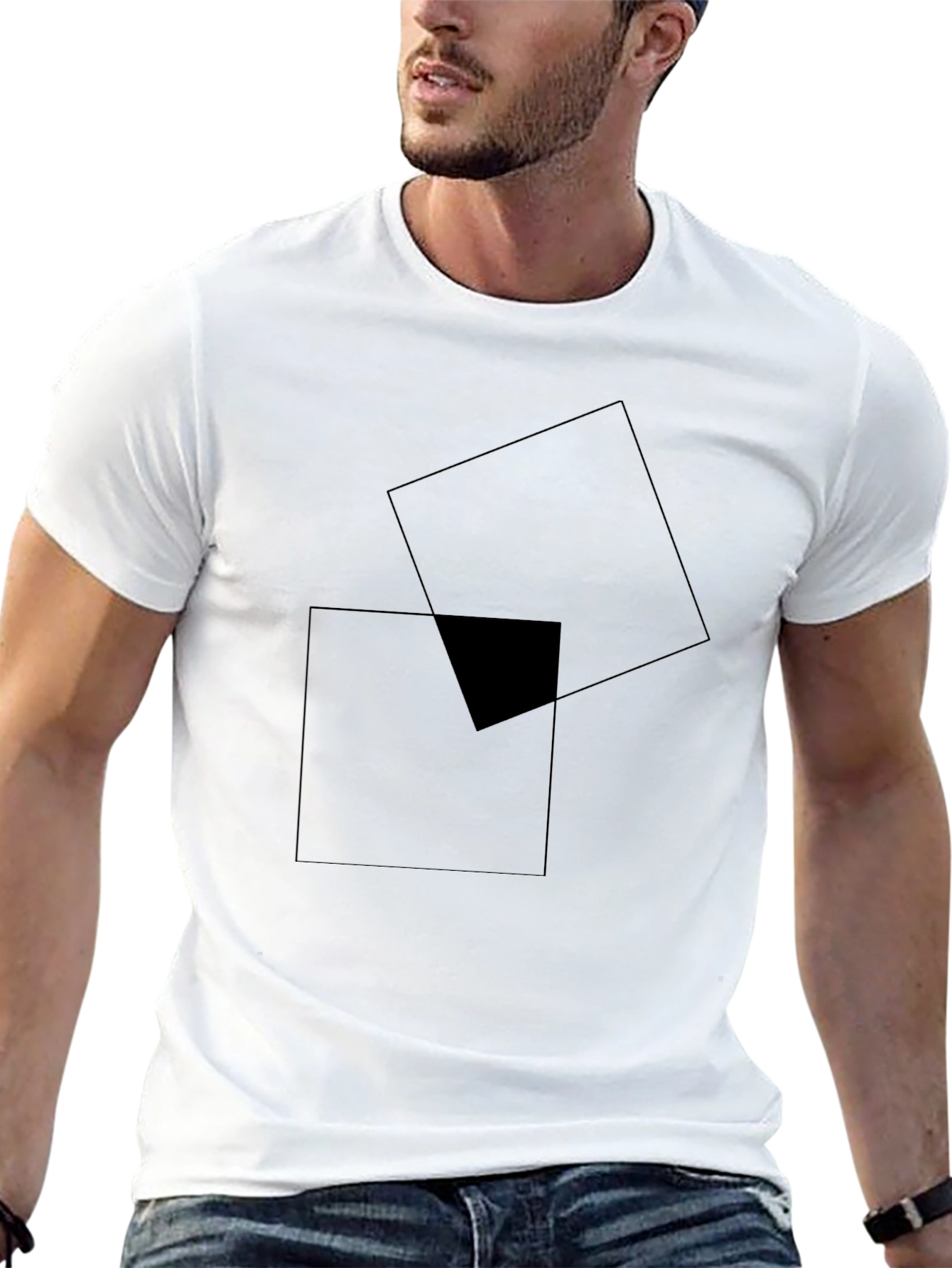 Mens Casual Black T-Shirt