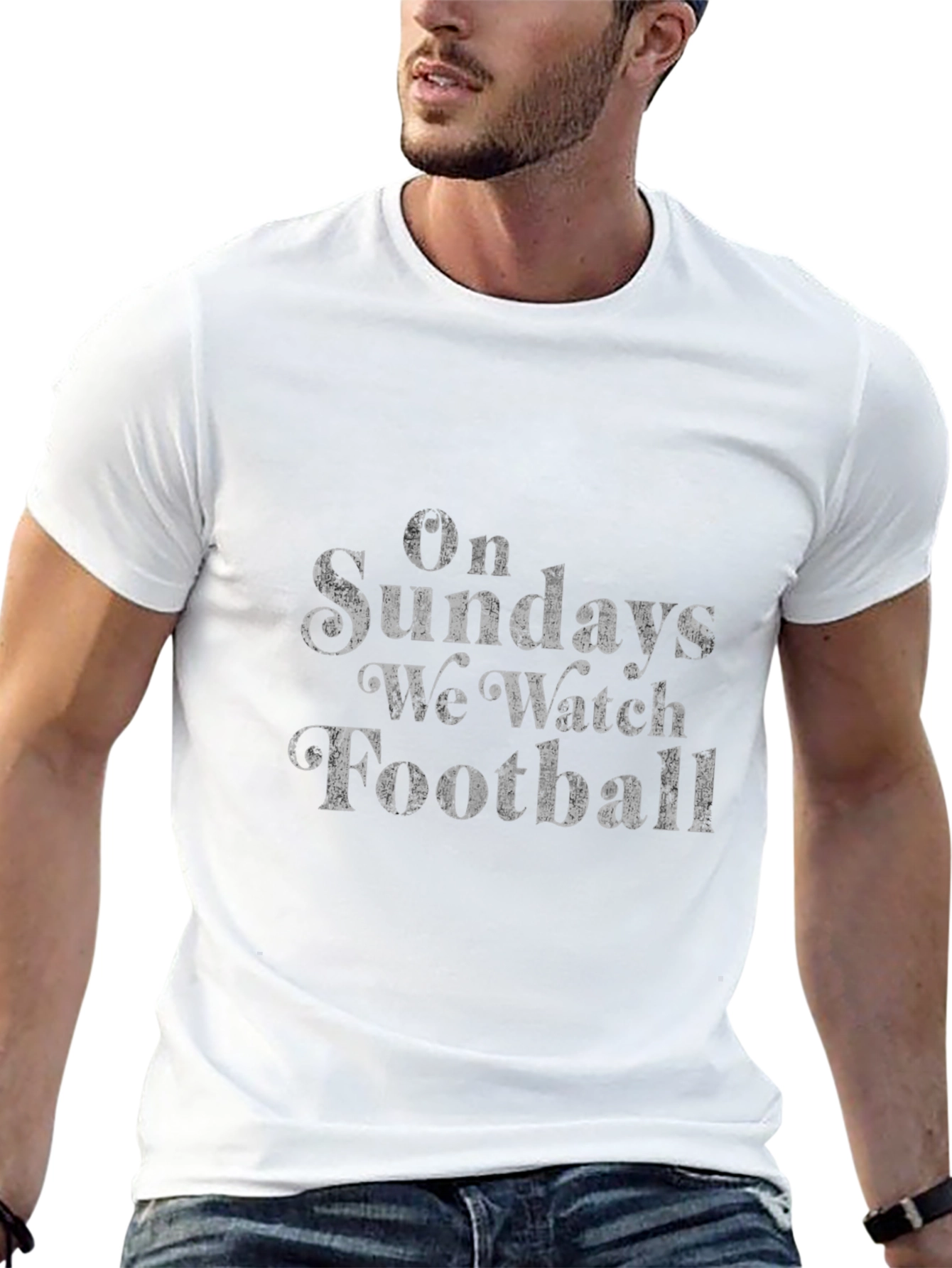 On Sundays We Watch Football T-Shirt