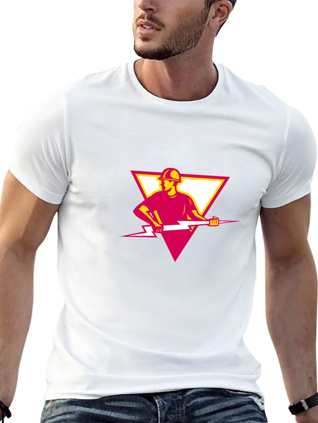 Electrician Bolt Graphic Tee - Bold Statement Shirt