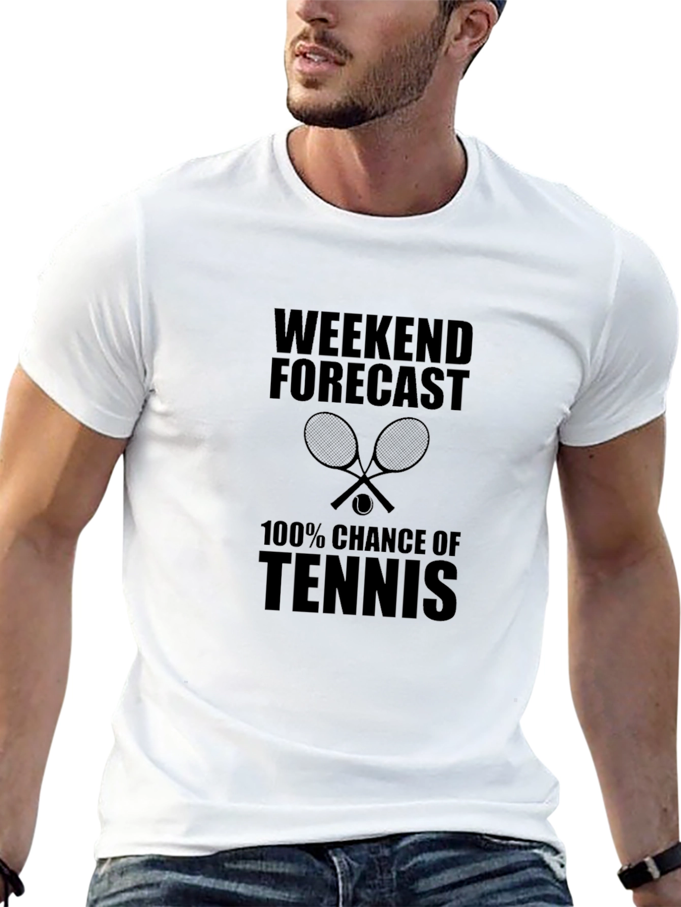 Weekend Forecast Tennis Graphic Tee