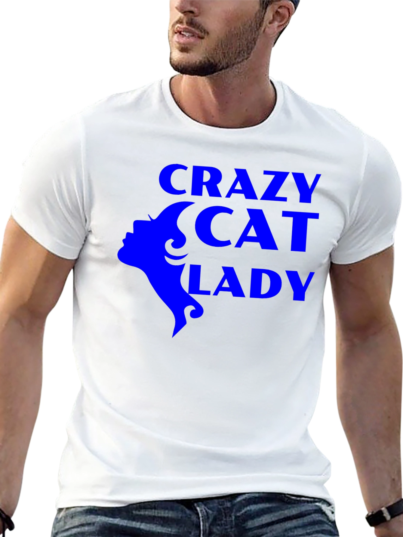 Crazy Cat Lady Graphic Tee - Black Unisex T-Shirt