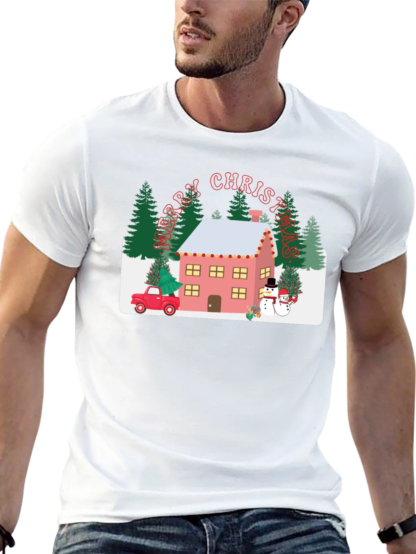 Festive Christmas Graphic T-Shirt