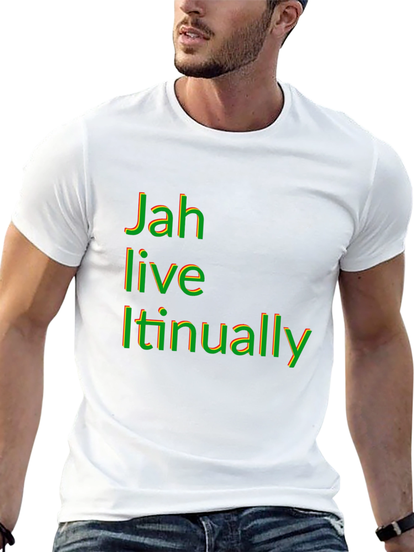 Rasta Jah Live Itinually Black T-Shirt