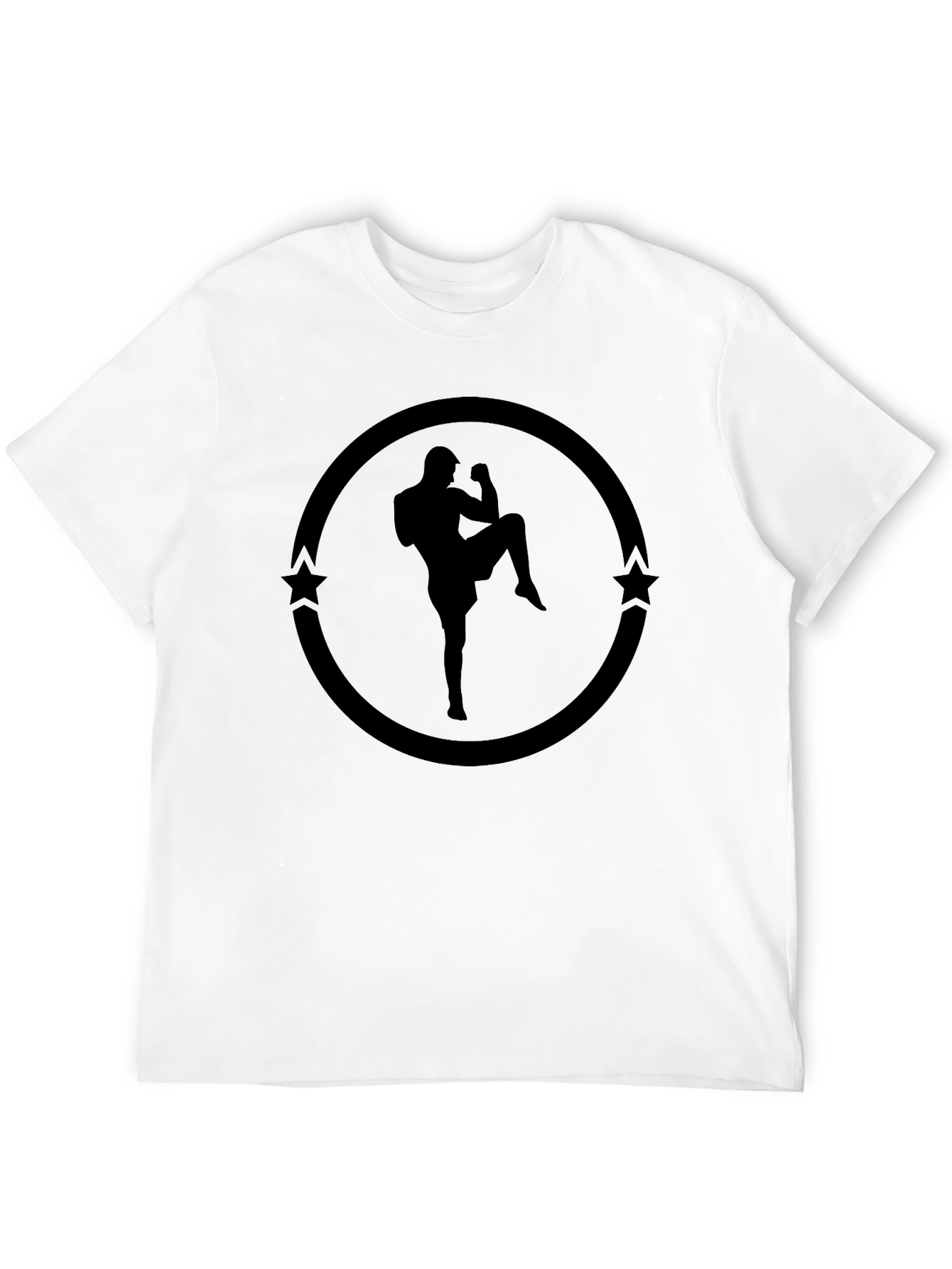 Muay Thai Silhouette T-Shirt - Kickboxing Graphic Tee