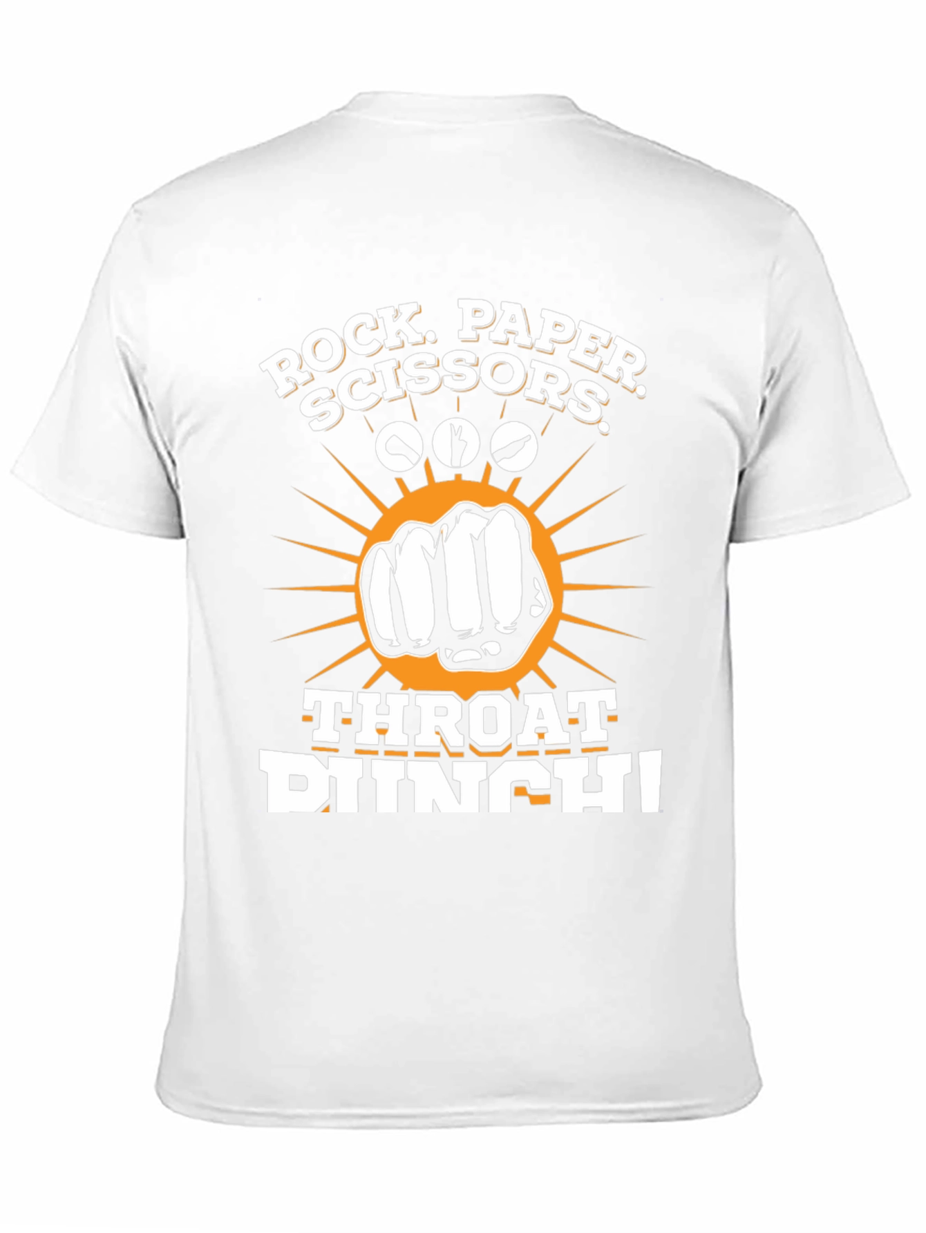 Rock Paper Scissors Throat Punch Funny T-Shirt