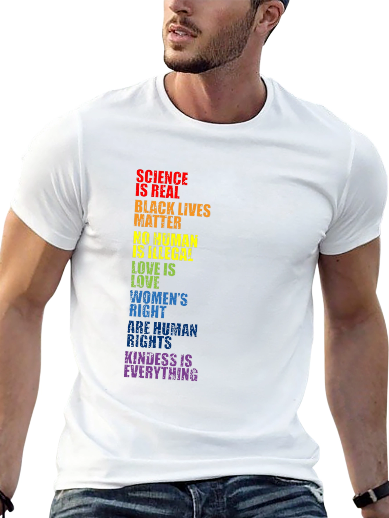 Equality Matters Rainbow Statement T-Shirt