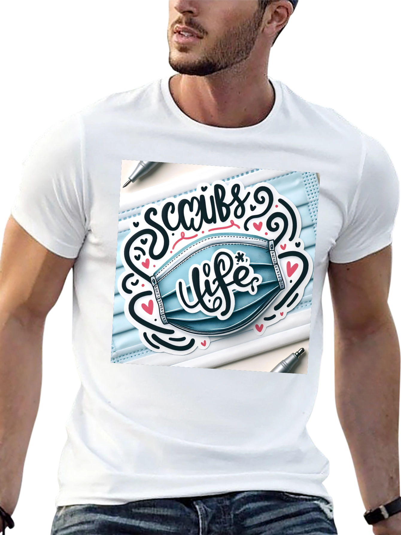 Scrubs Life Graphic T-Shirt - Stylish Medical Apparel